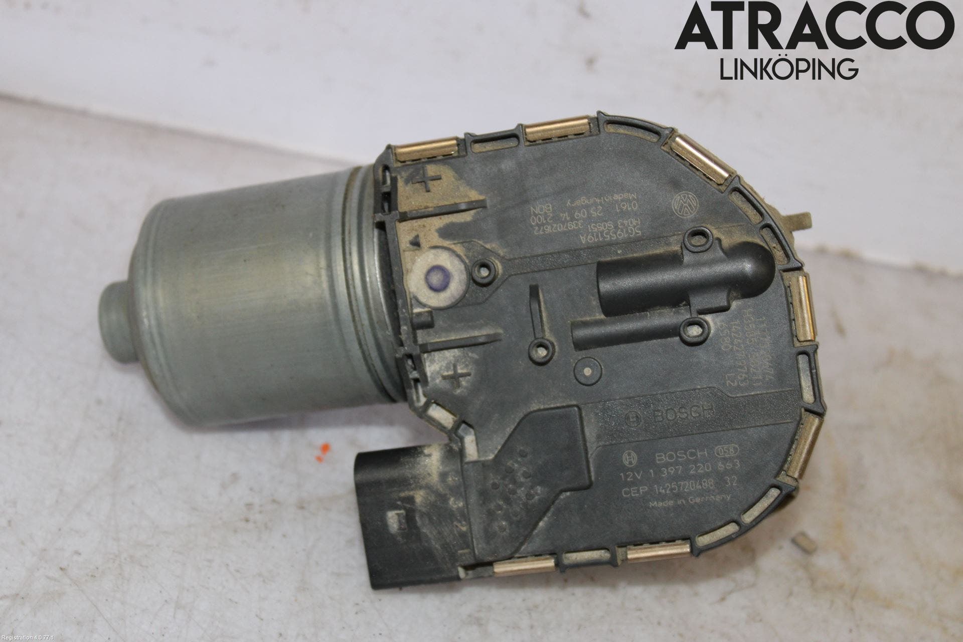 Volkswagen VW GOLF / E-GOLF VII 13-20 Torkarmotor Vindruta