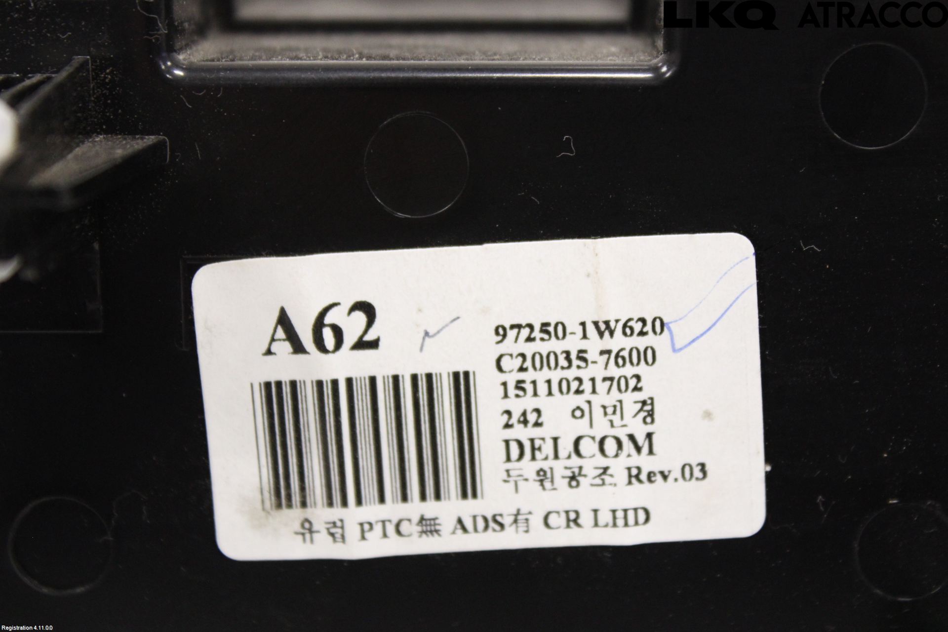 Kia RIO 12-16 Ac Styrenhet Ac Manöveren