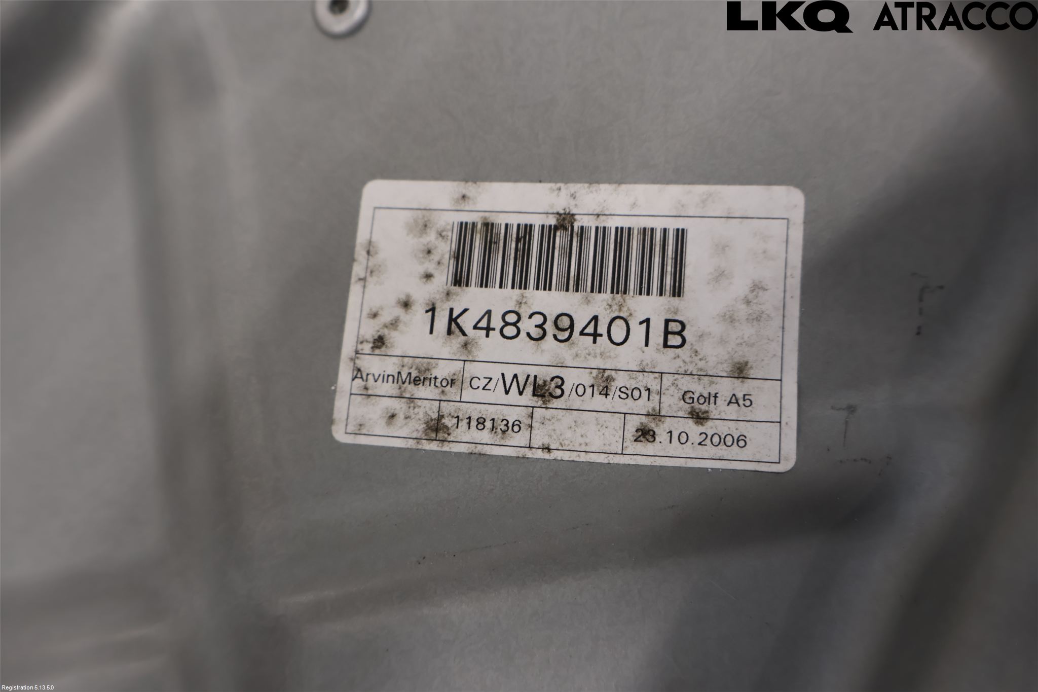 Volkswagen VW GOLF V 04-09 Fönsterhissmekanism