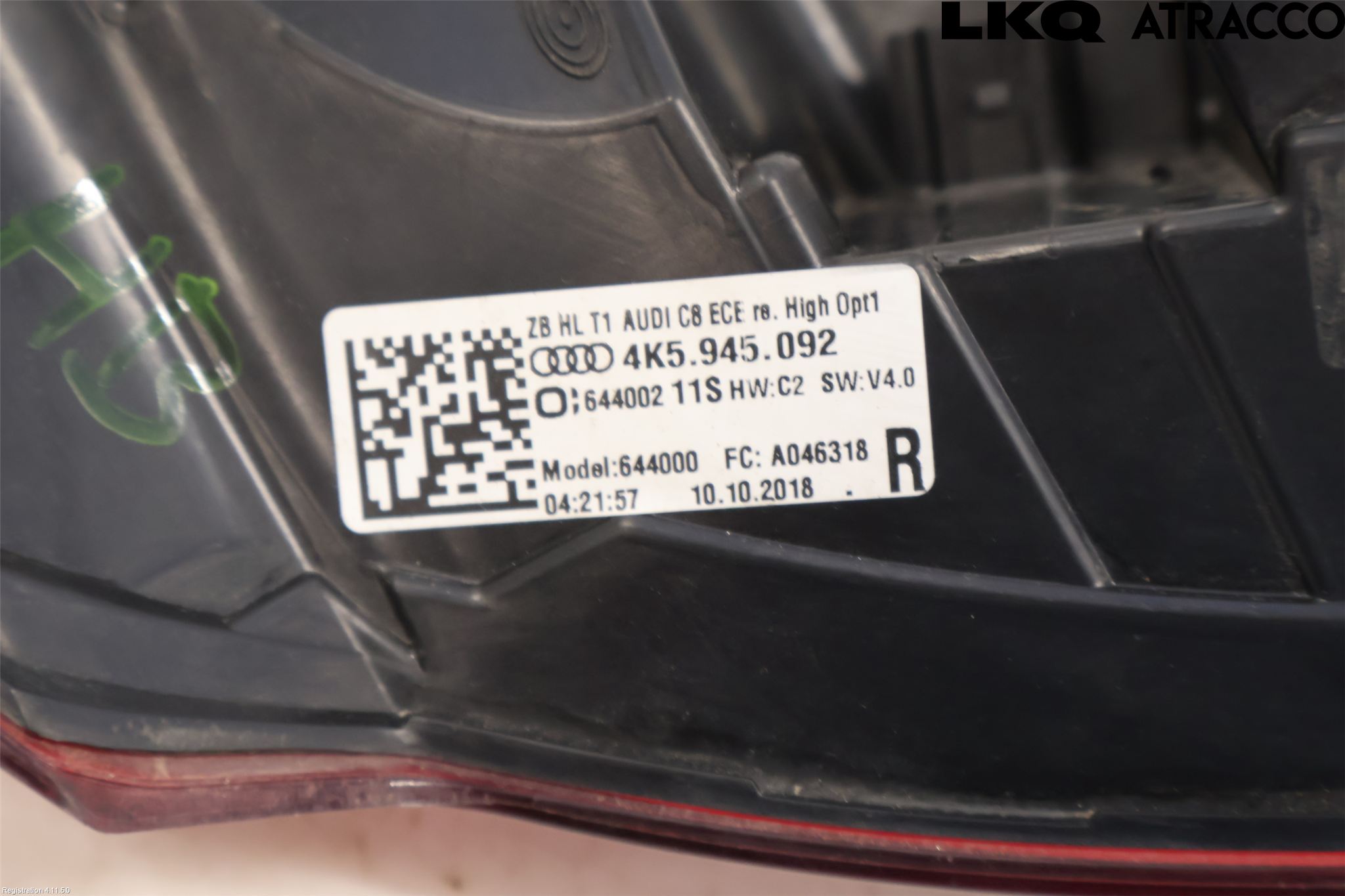 Audi A6 F2/C8 19- Bakljus Höger