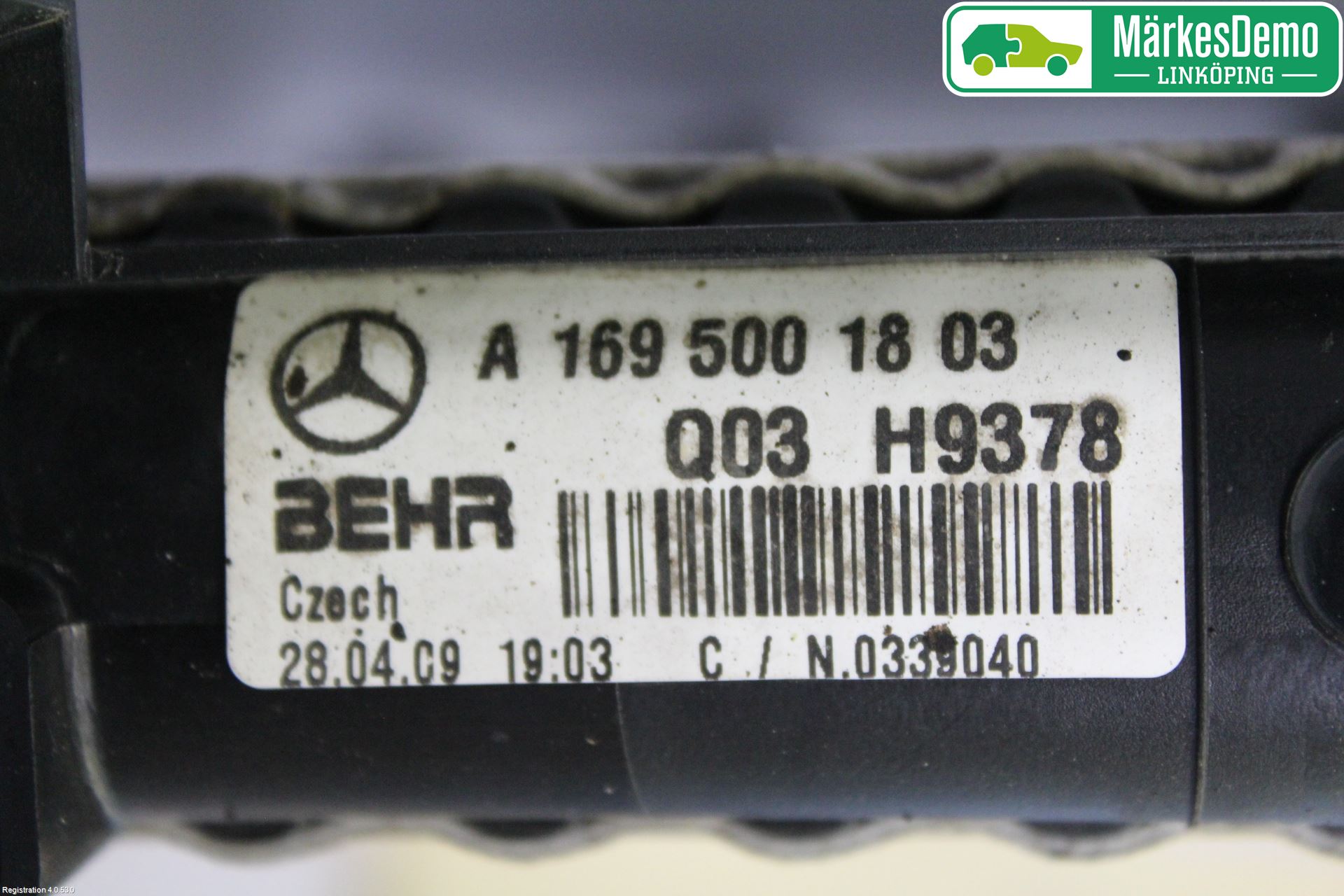 Mercedes-Benz MB B-KLASS (W245) 05-12 Kylare Aut