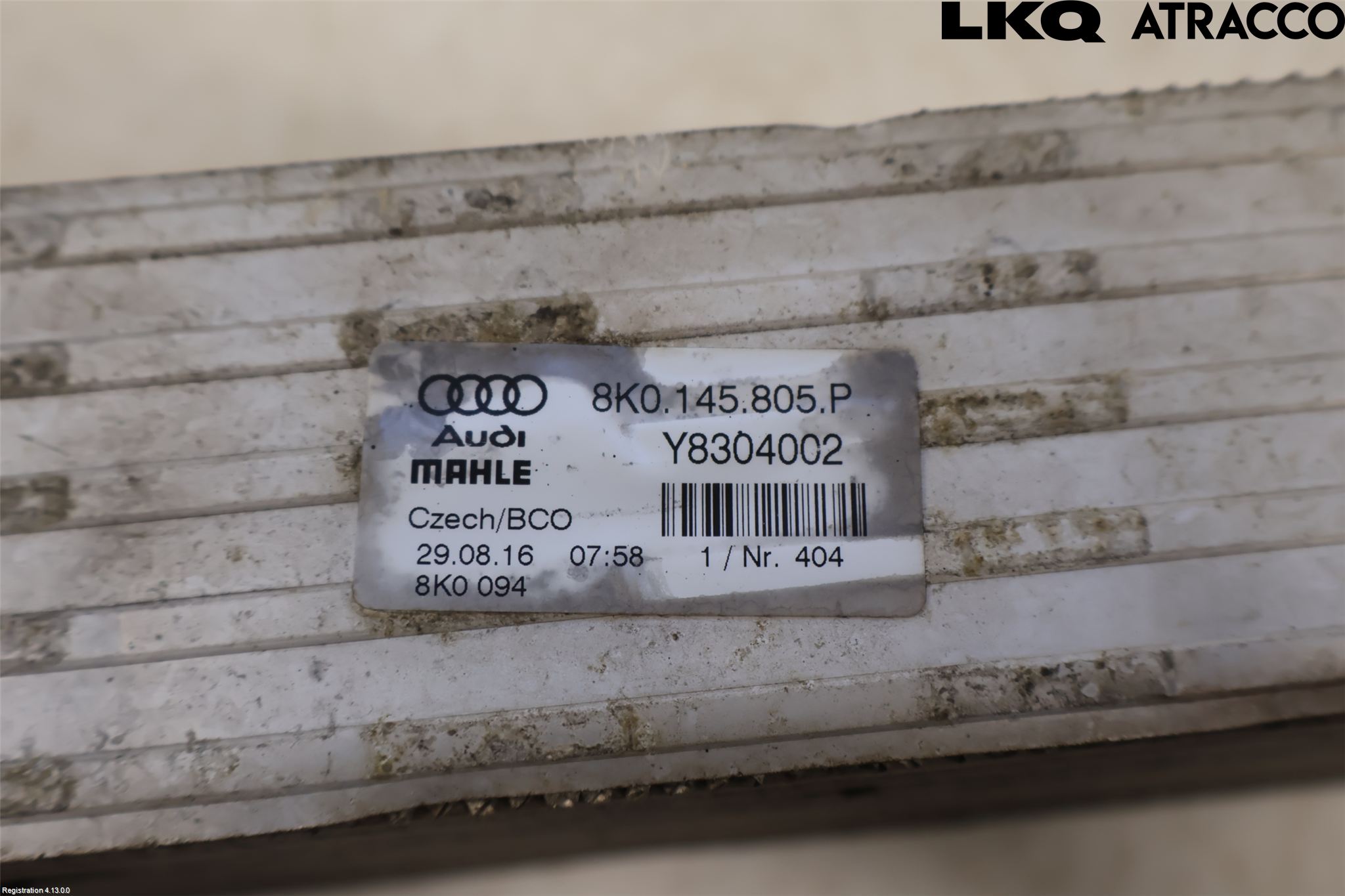 Audi A4/S4 08-11 Laddluft-Intercooler Kyl
