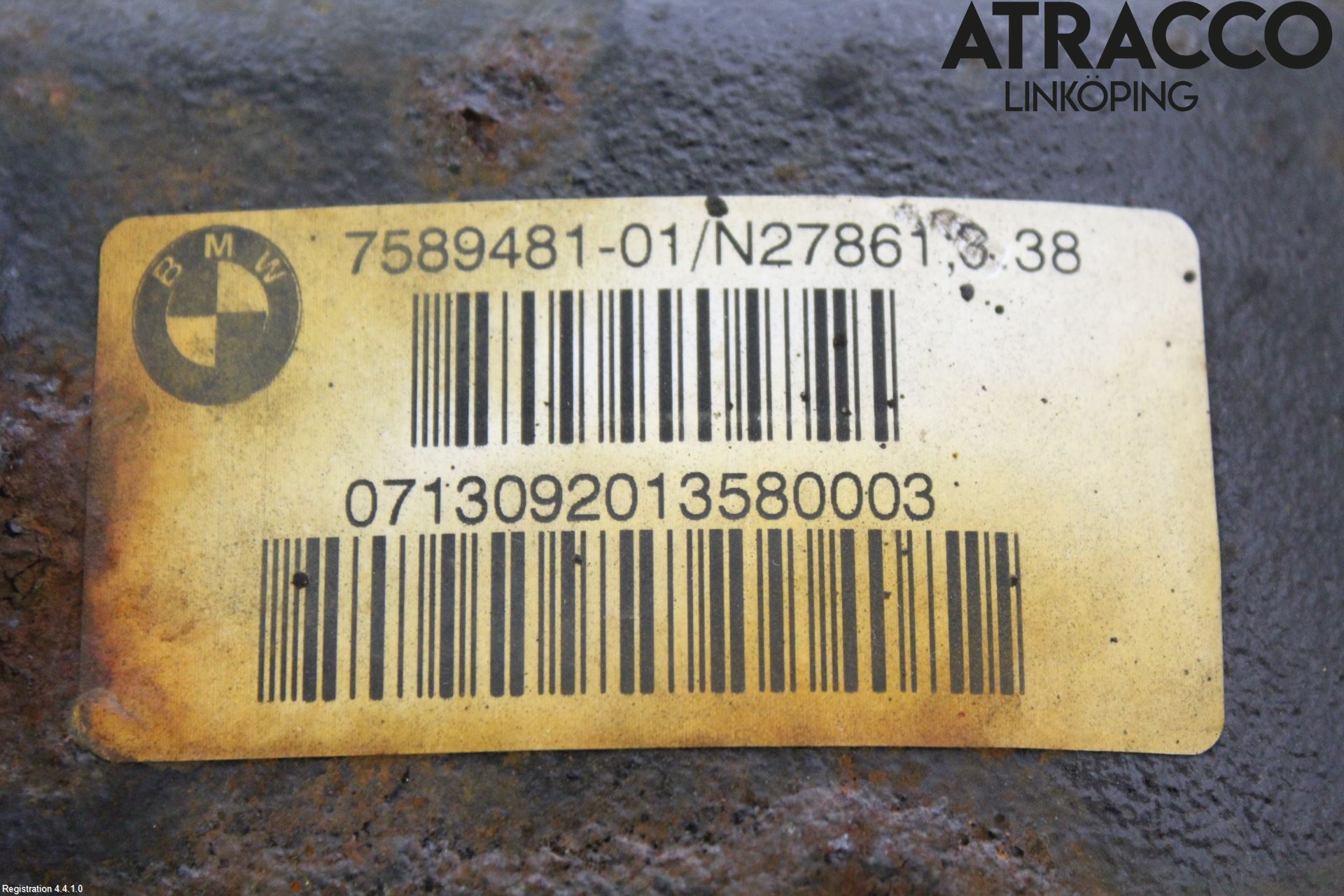 BMW 3 GT F34 13-19 Bakväxel-Diff