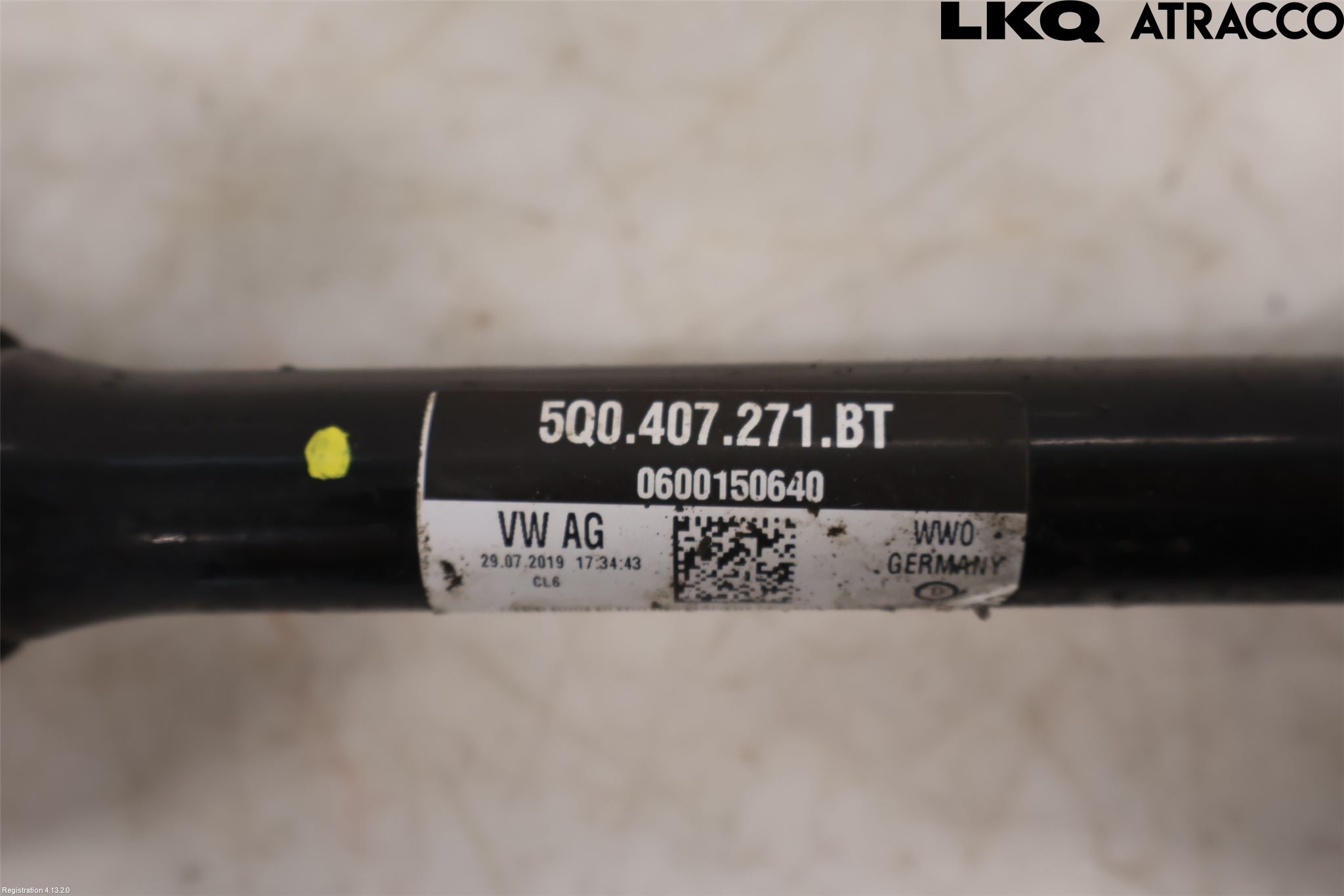 Volkswagen VW GOLF / E-GOLF VII 13-20 Drivaxel Fram Vänster