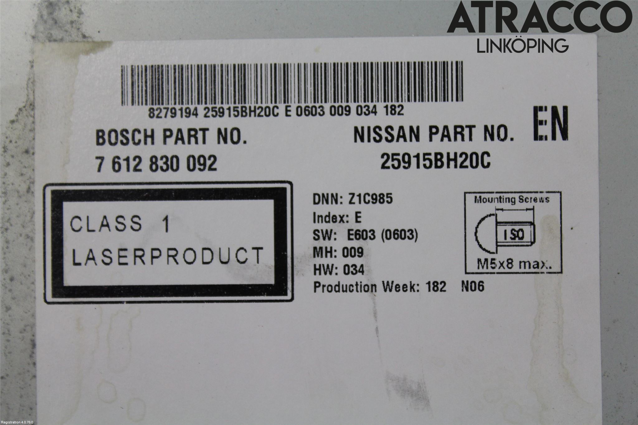 Nissan QASHQAI 10-14 Cd Radio - Multimediapanel