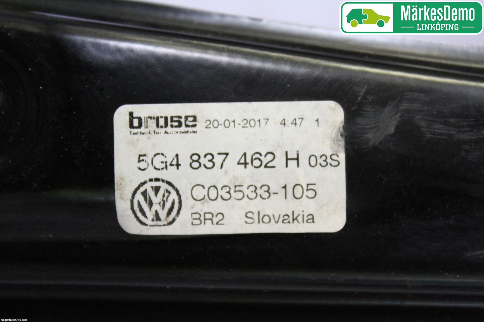 Volkswagen VW GOLF / E-GOLF VII 13-20 Fönsterhissmekanism