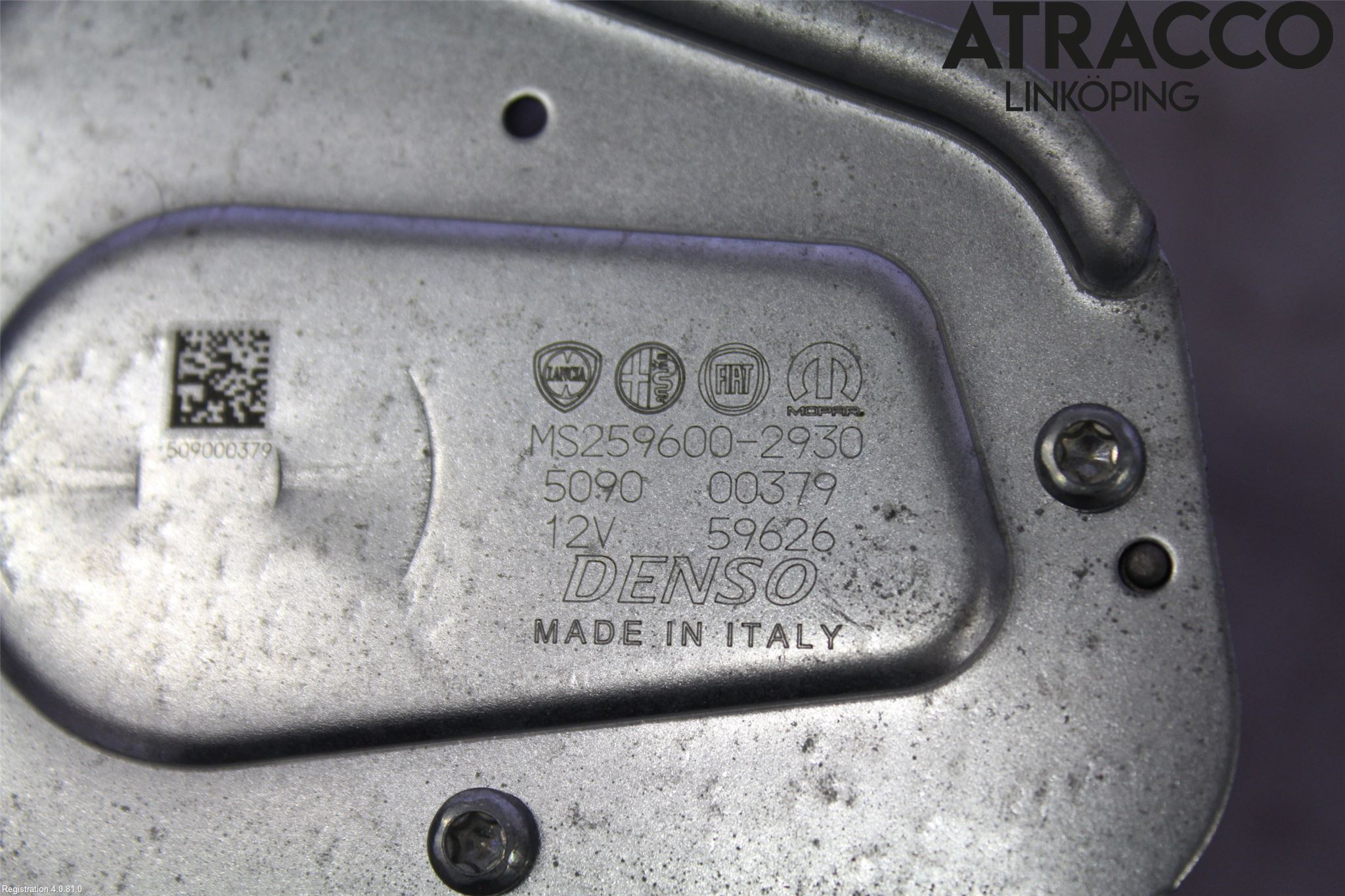 Fiat 500X 15- Torkarmotor Baklucka