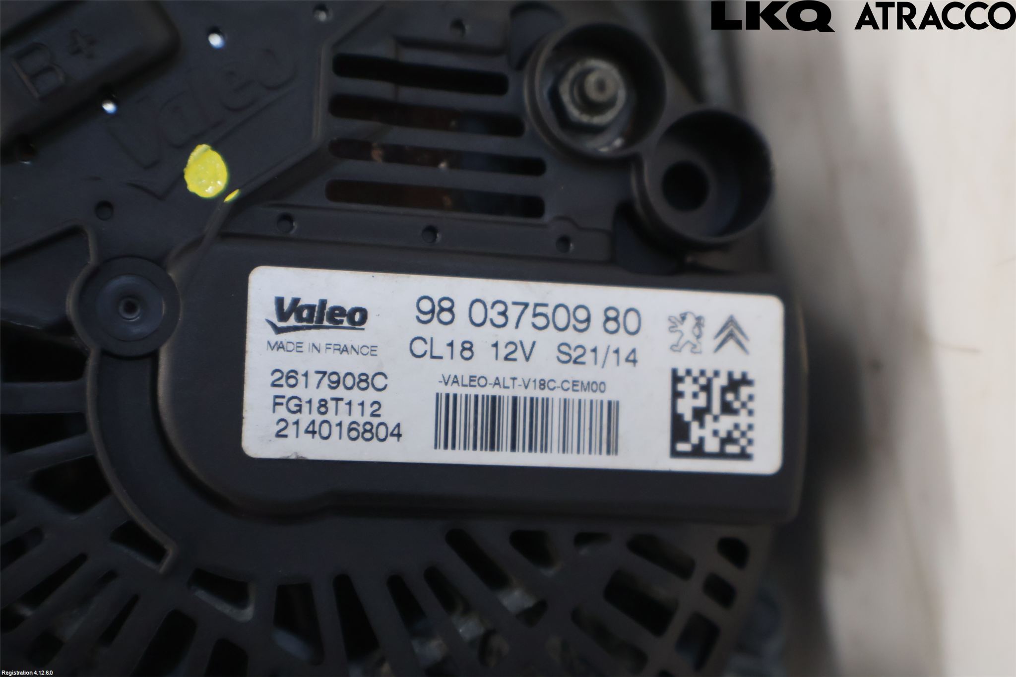 Peugeot 3008 09-16 Generator