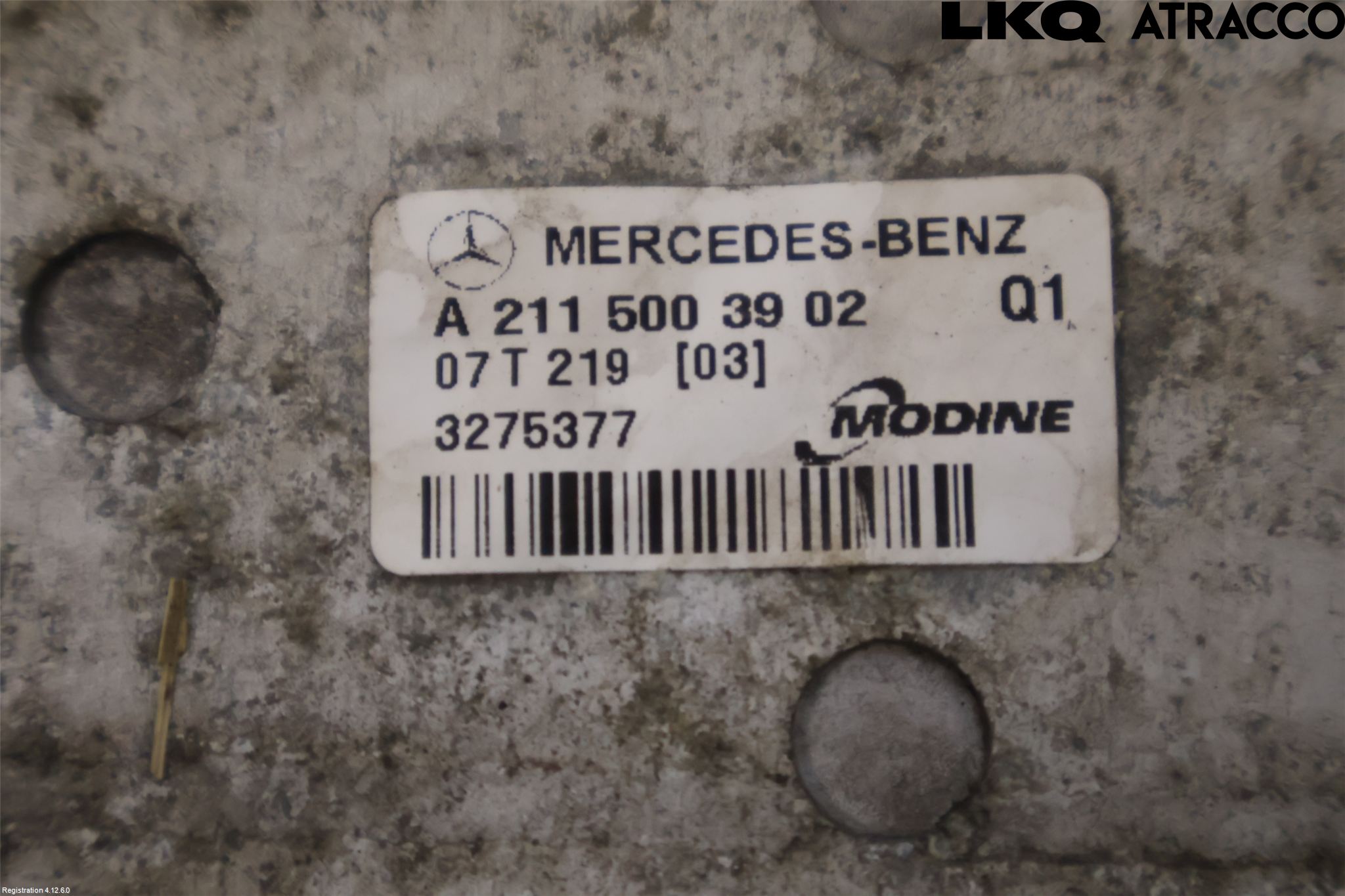 Mercedes-Benz MB E-KLASS (W211) 02-09 Laddluft-Intercooler Kyl
