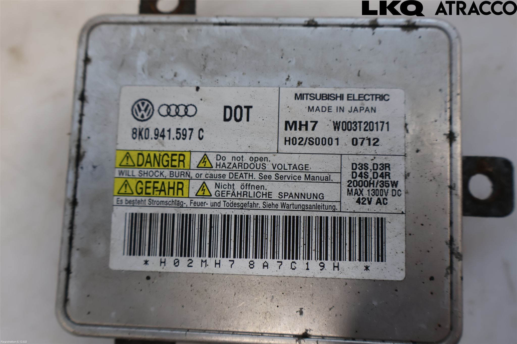 Audi A4/S4 08-11 Styrenhet Strålkastare