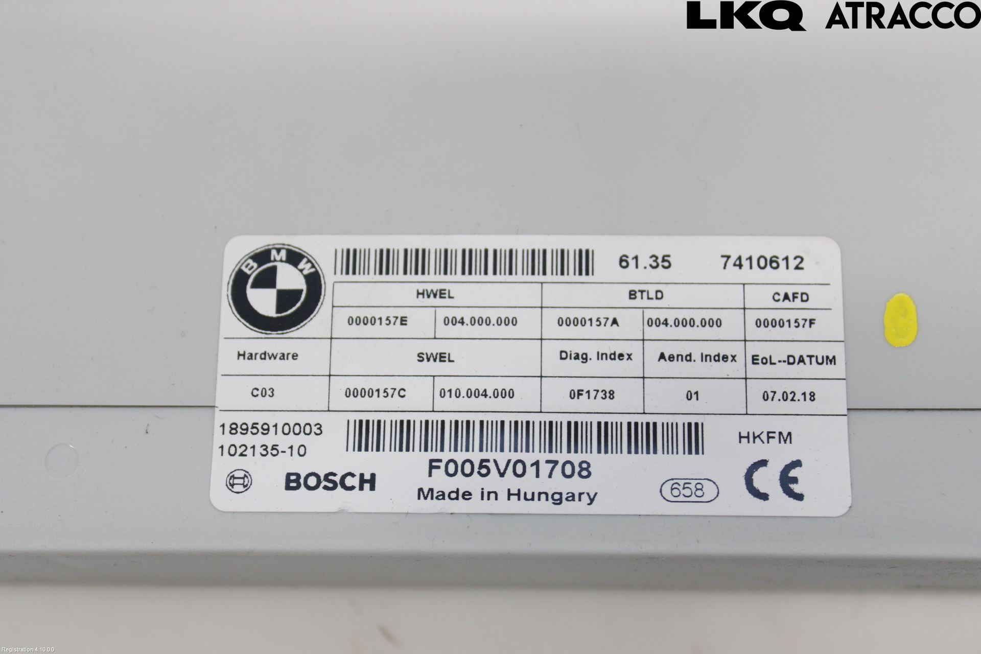 BMW 3 GT F34 13-19 Styrenhet Baklucka