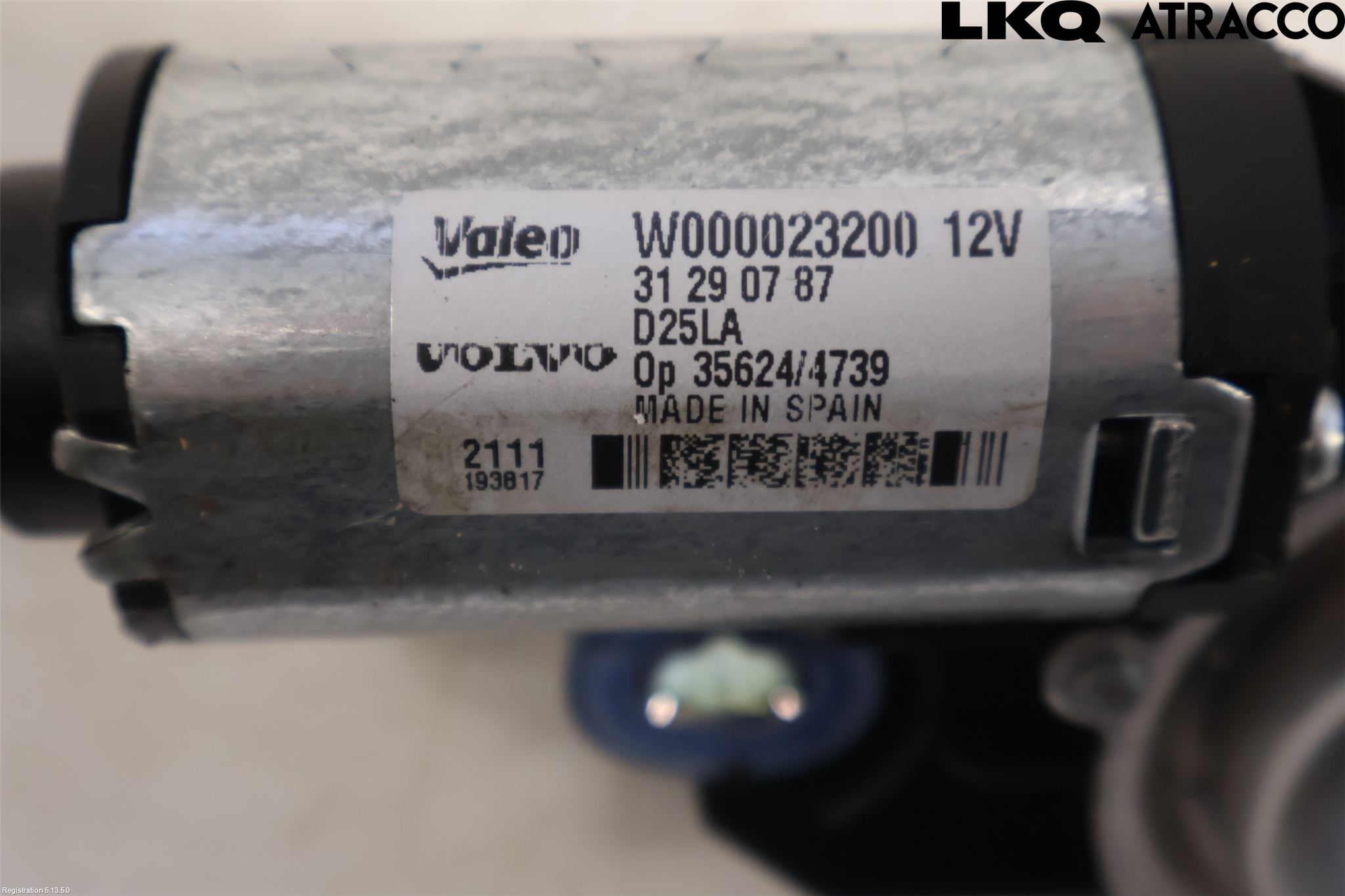 Volvo V70 08-13 Torkarmotor Baklucka