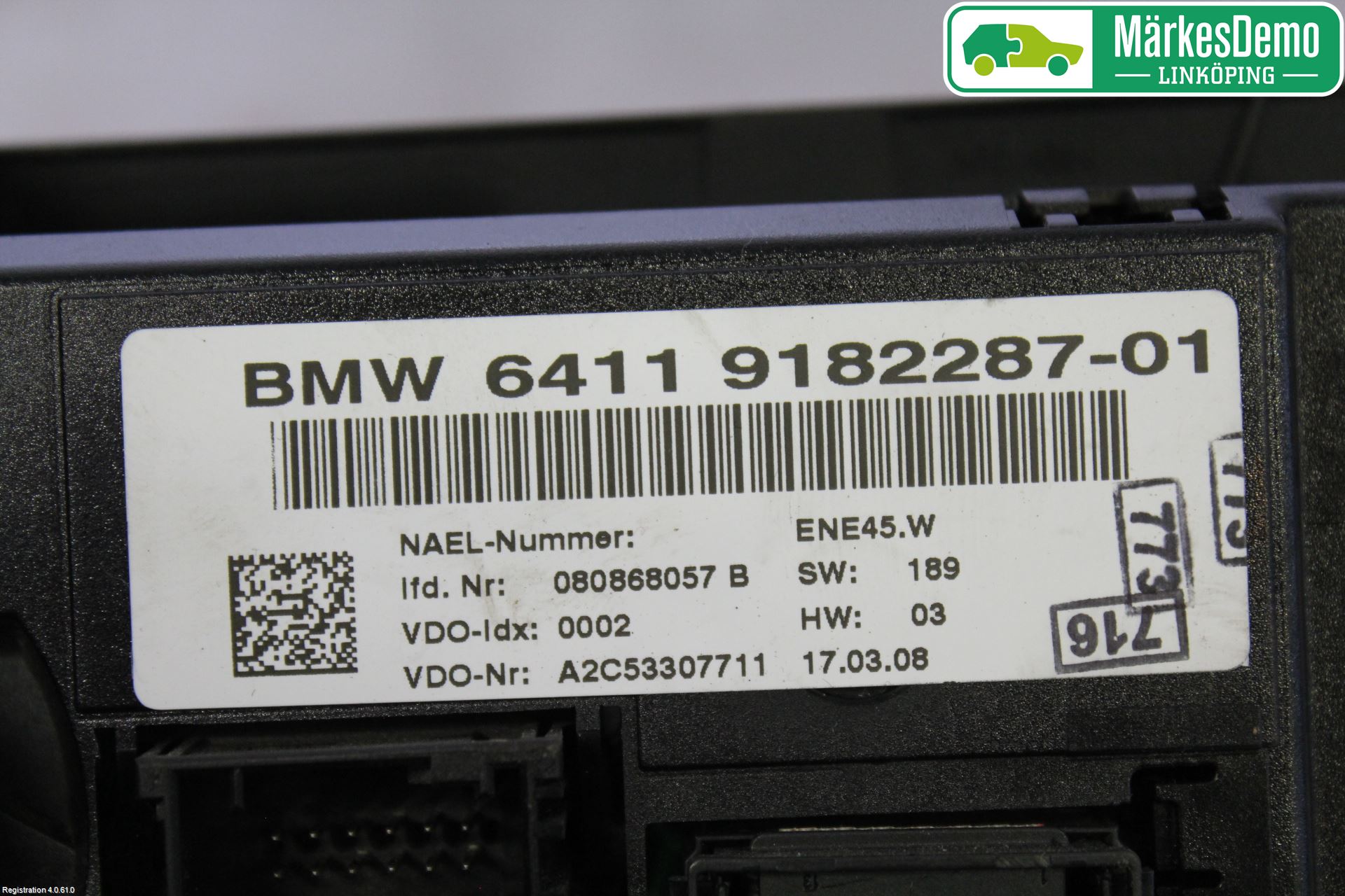 BMW 3 E90/91 SED/TOU 05-12 Ac Styrenhet Ac Manöveren
