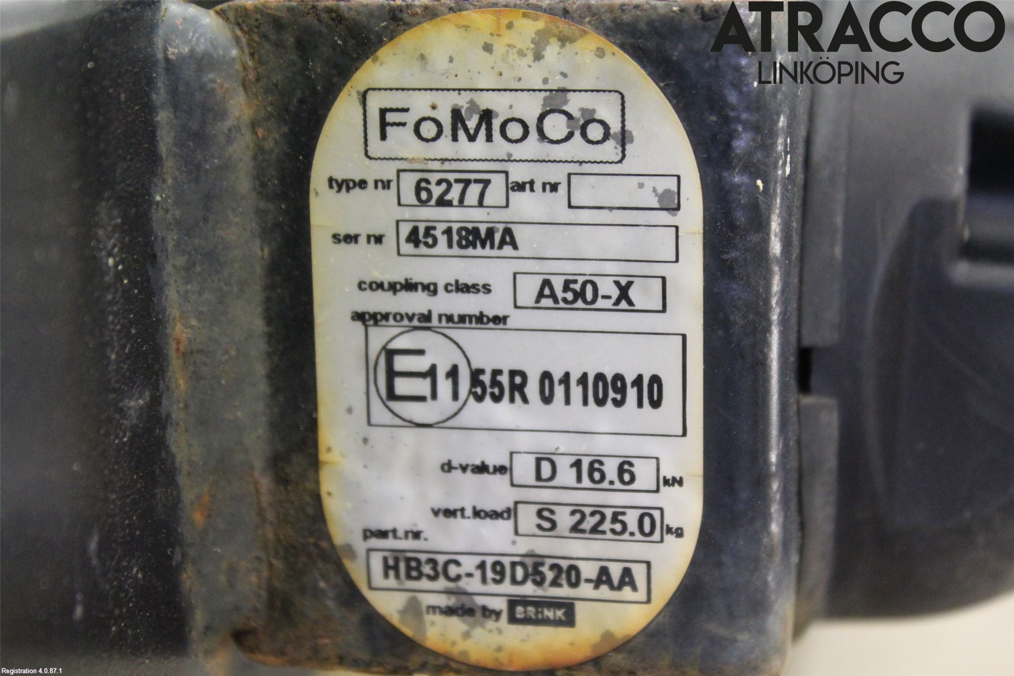 Ford RANGER EU 12-23 Dragkrok