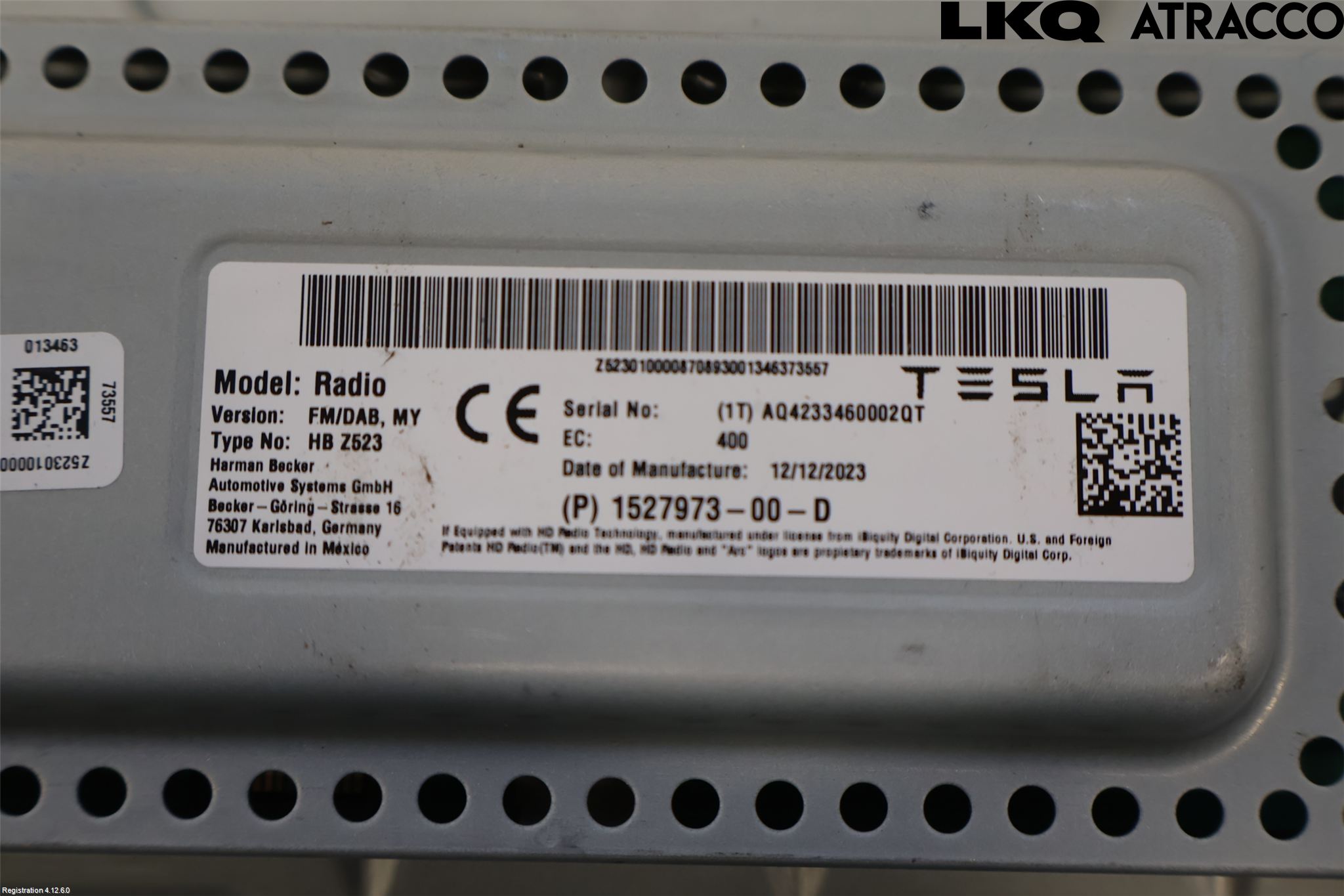 Tesla MODEL Y 21- Radio-Stereo Förstärkare