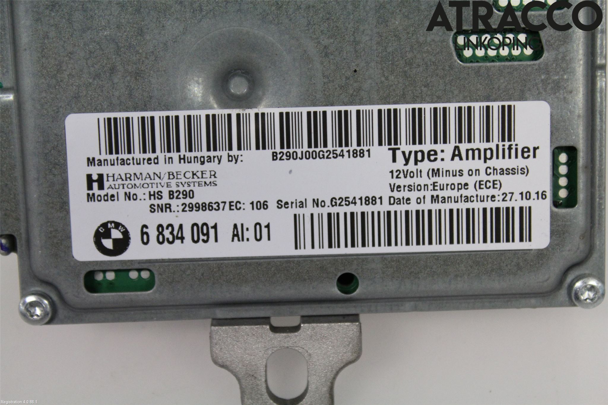 BMW 2 F22/F23/F87 Coupé/Cab 13-21 Radio-Stereo Förstärkare