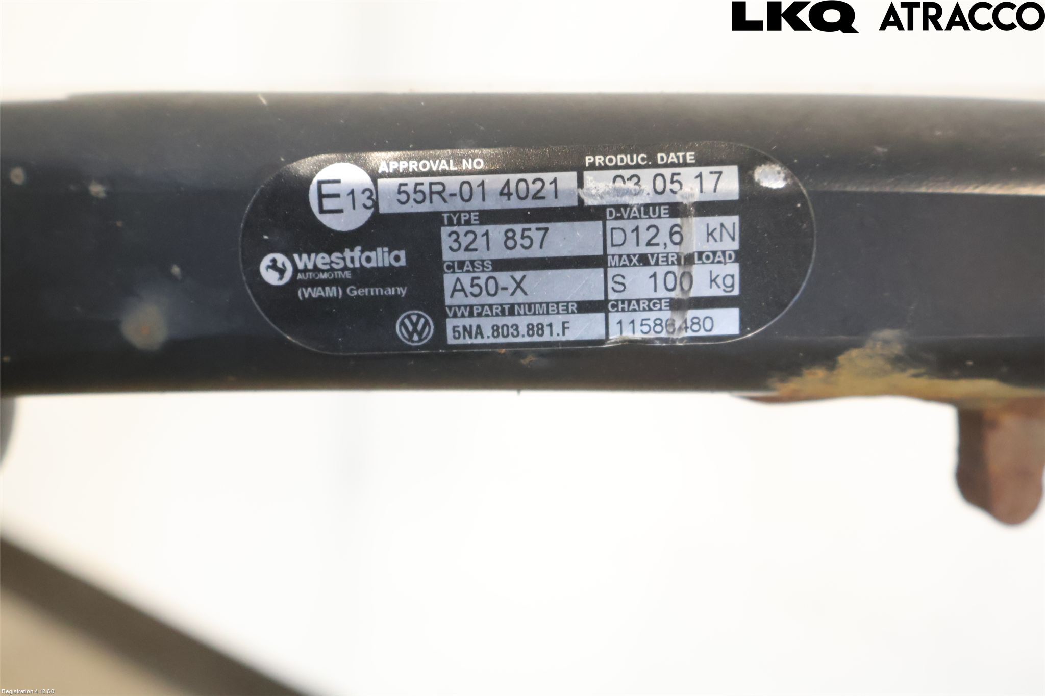 Volkswagen VW TIGUAN 16-24 Dragkrok