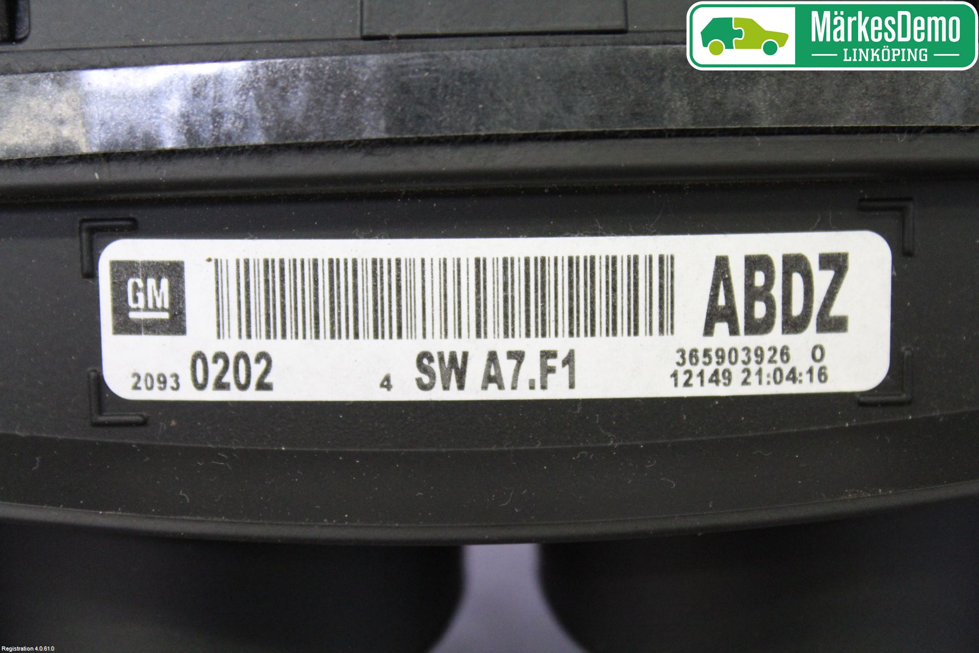 Opel INSIGNIA 09-16 Instrument Komb