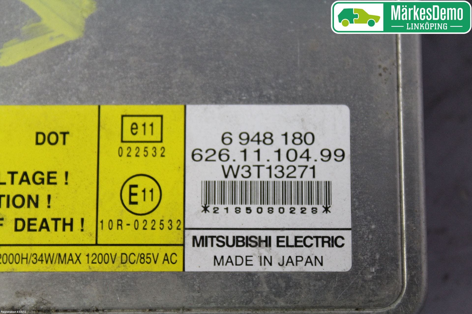 Volvo V70 08-13 Styrenhet Strålkastare