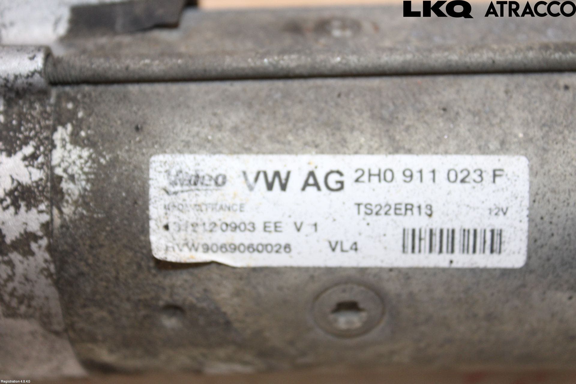 Volkswagen VW AMAROK 2H 10-22 Startmotor Diesel