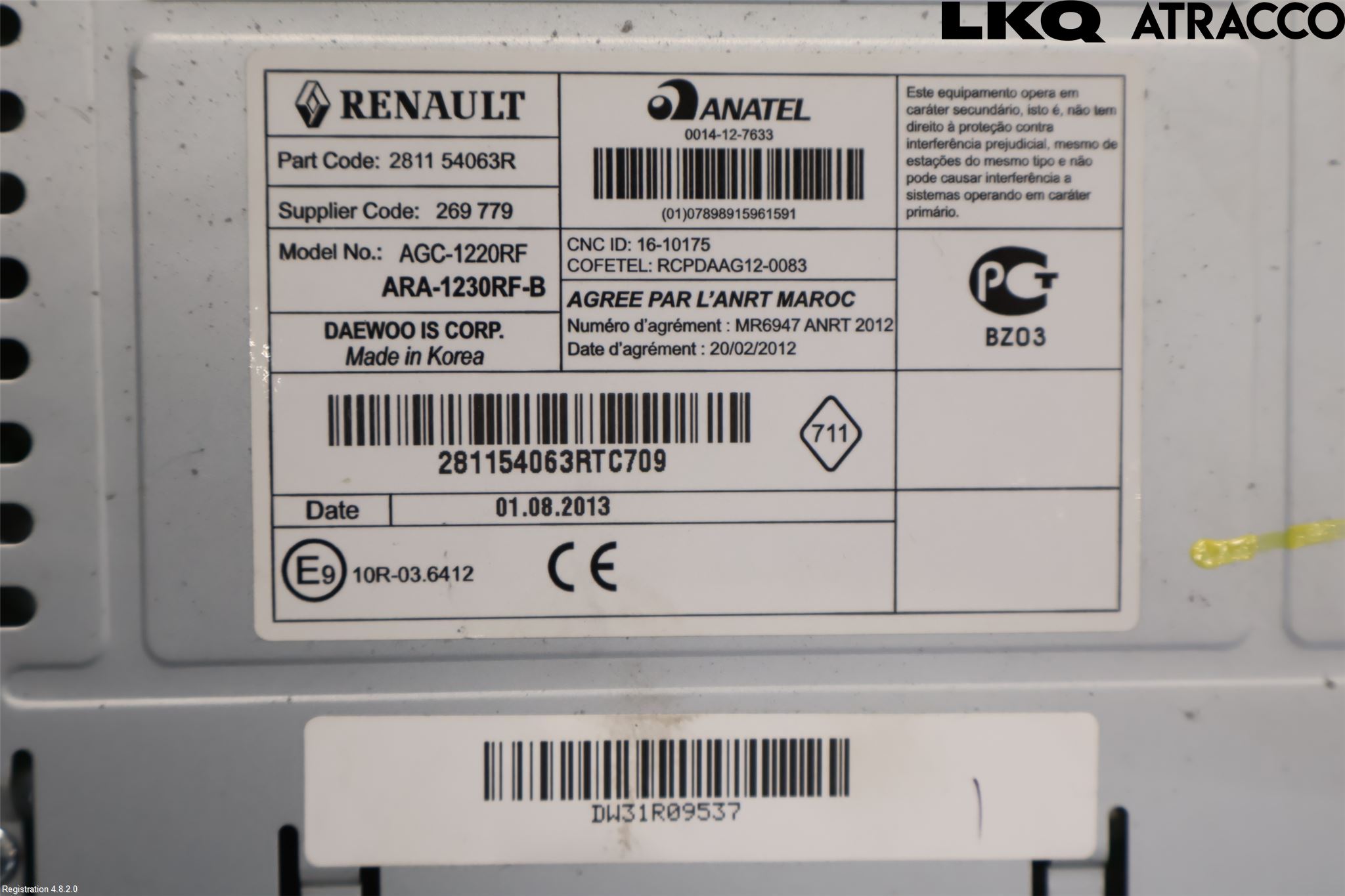 Renault KANGOO II 08-14 Cd Radio - Multimediapanel