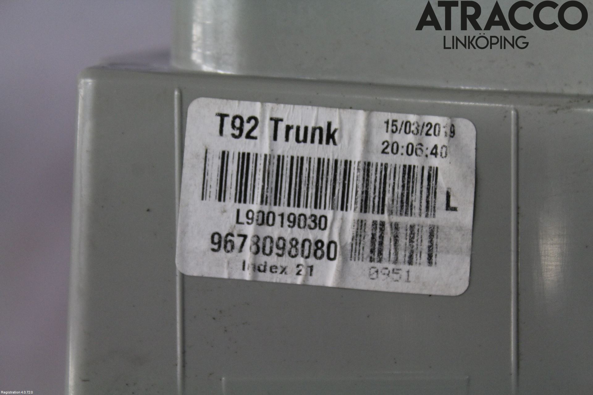 Peugeot 308 14-21 Bakljus Lucka Vä