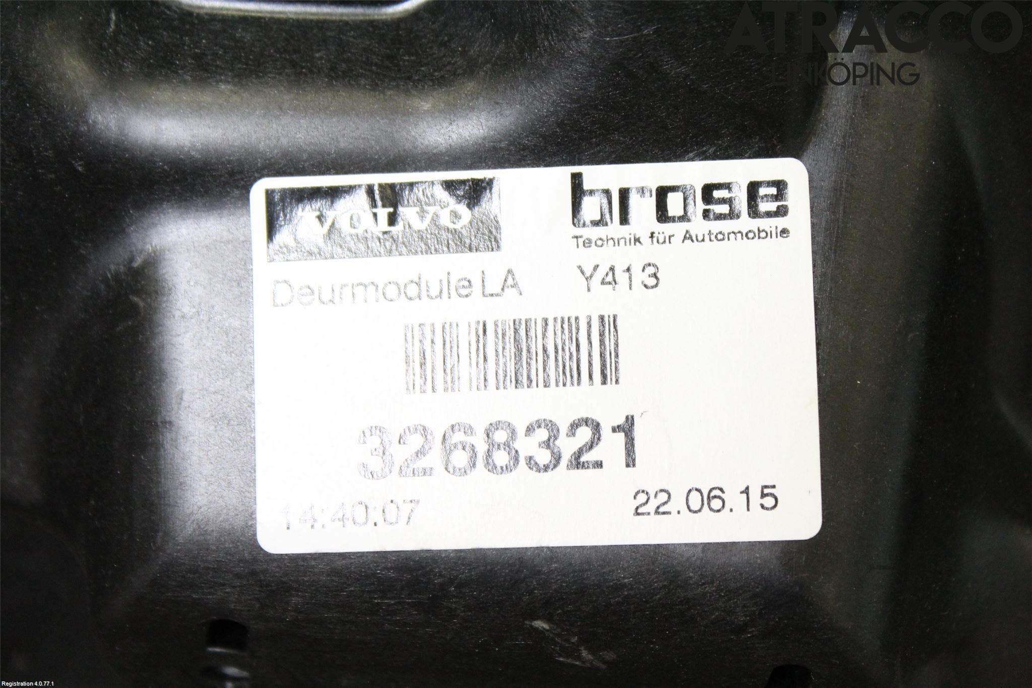 Volvo XC60 14-17 Fönsterhissmekanism