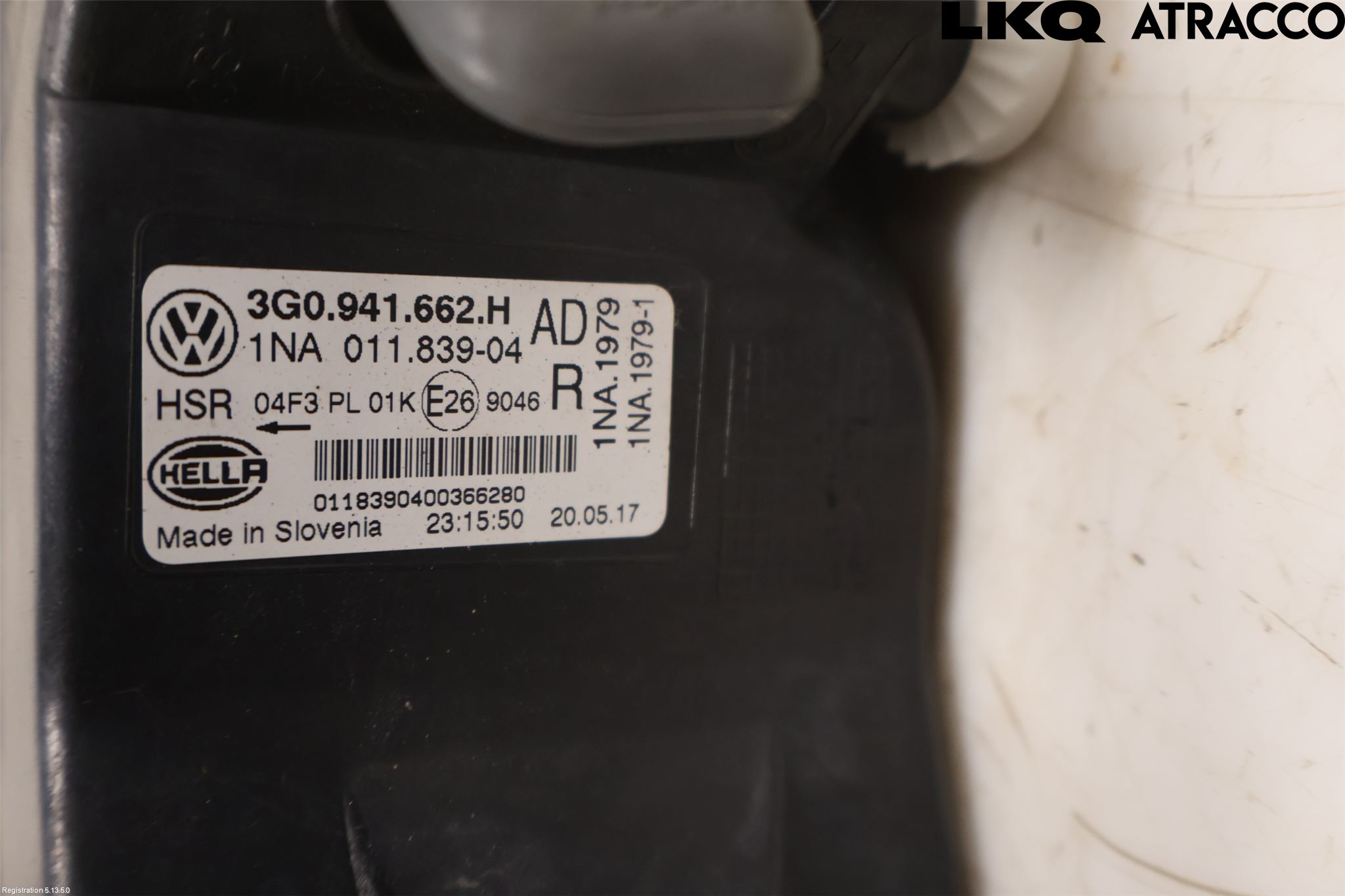 Volkswagen VW PASSAT 15-19 Dimljus-Varselljus Fram