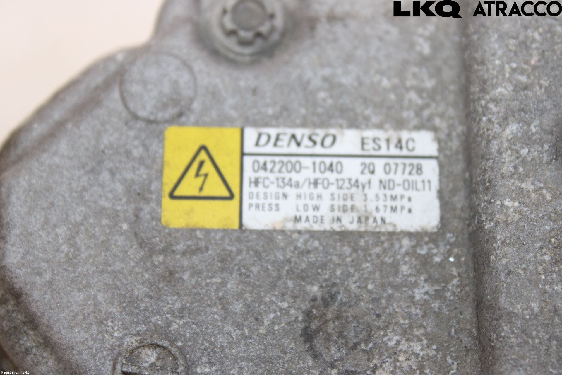 Toyota YARIS XP130 12-14 Ac Kompressor