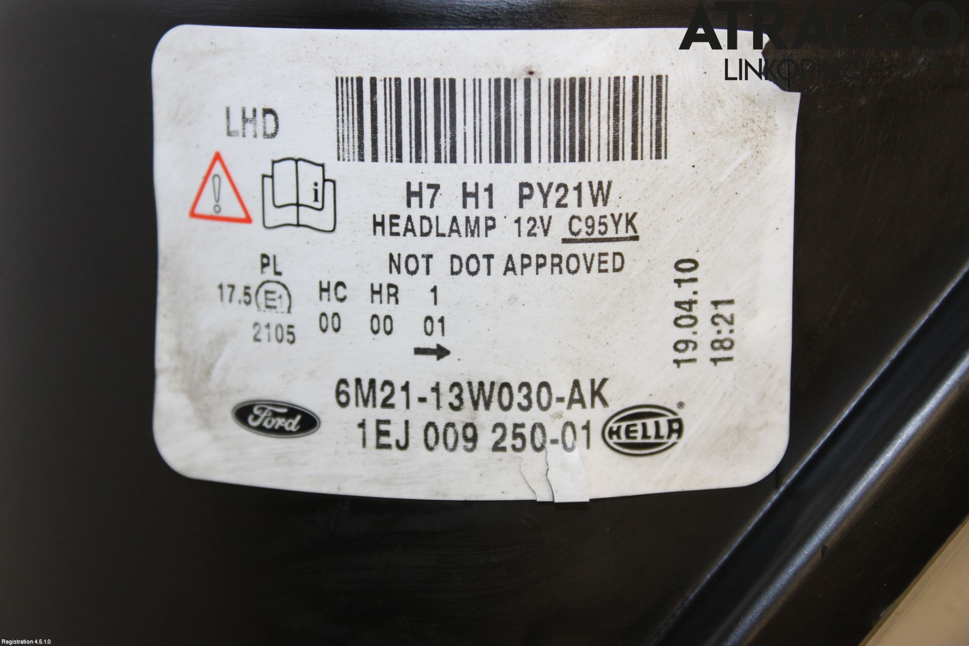Ford GALAXY 06-15 Strålkastare Vänster