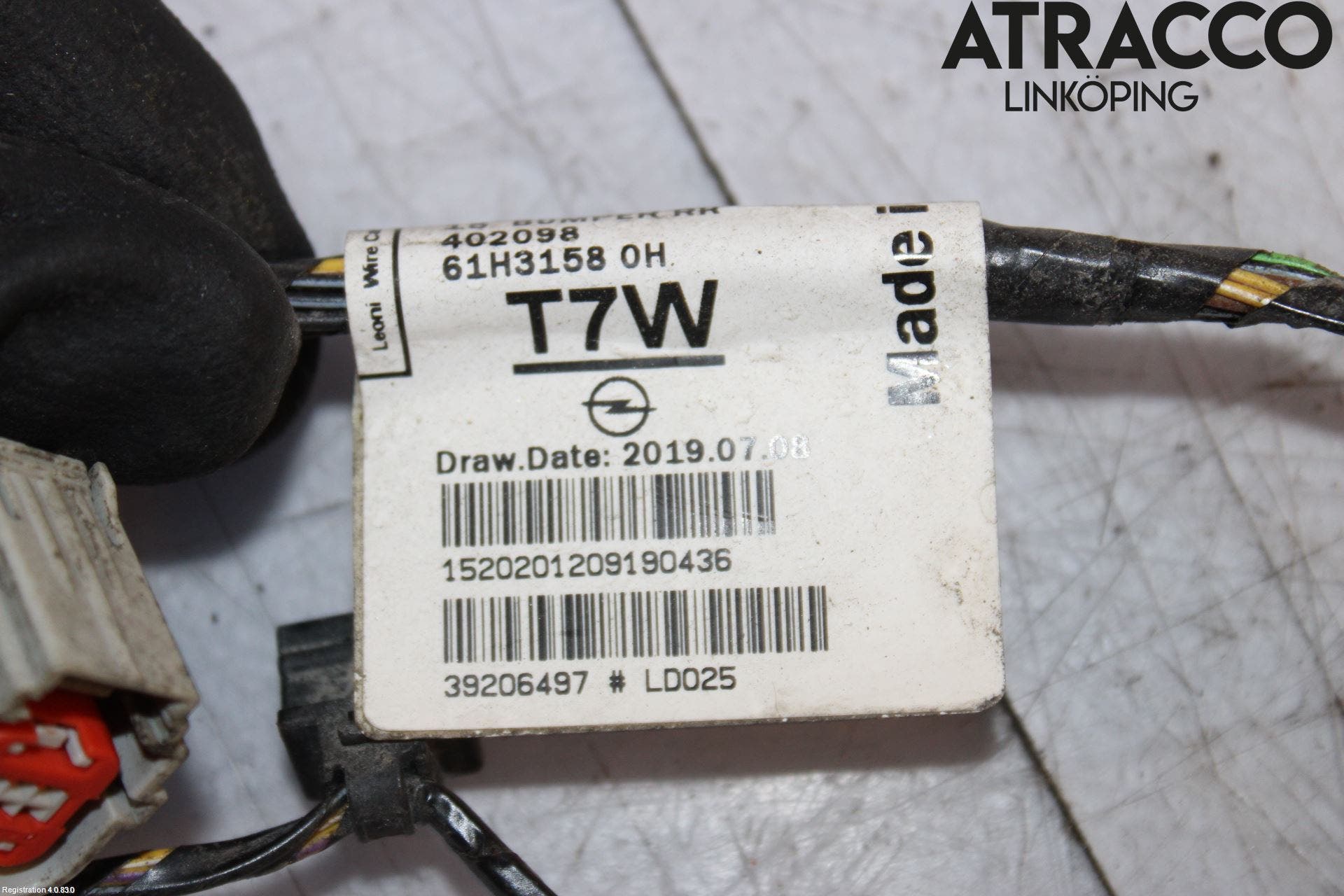 Opel ASTRA K 16-22 Kabelhärva