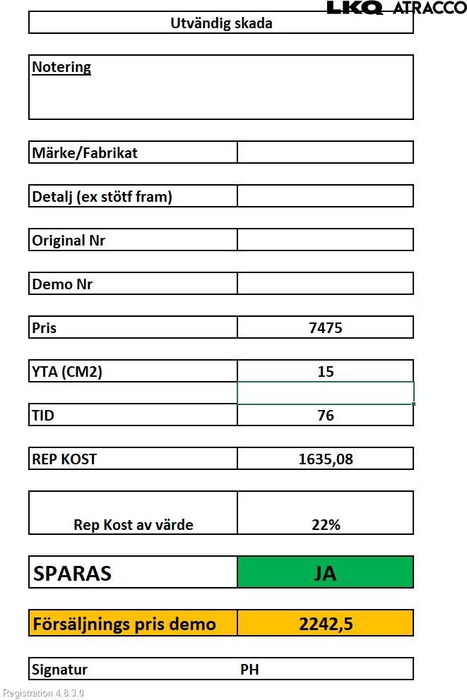 Audi A6/S6     05-11 Stötfångarbeklädnad Bak