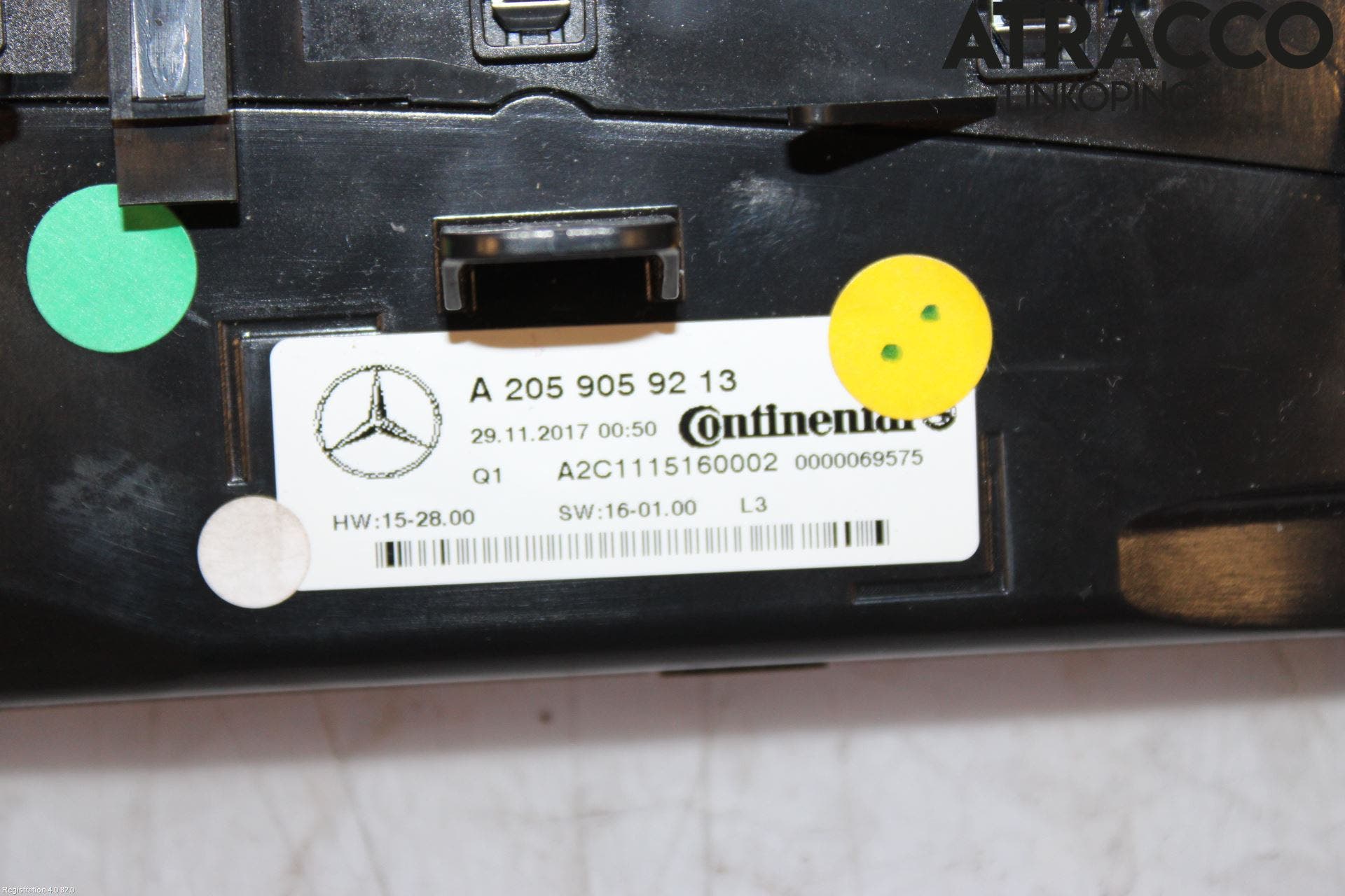 Mercedes-Benz MB C-KLASS (W205) 14-21 Ac Styrenhet Ac Manöveren