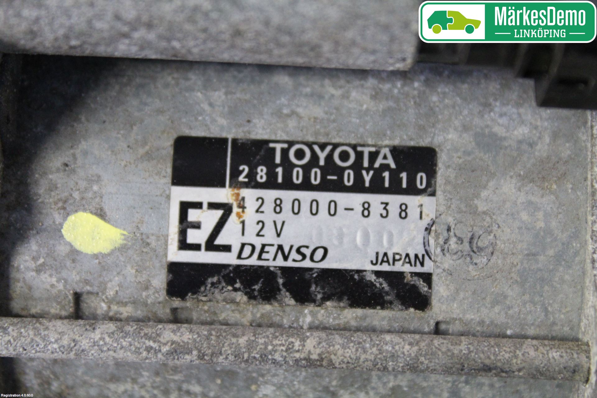 Toyota YARIS XP130 12-14 Startmotor