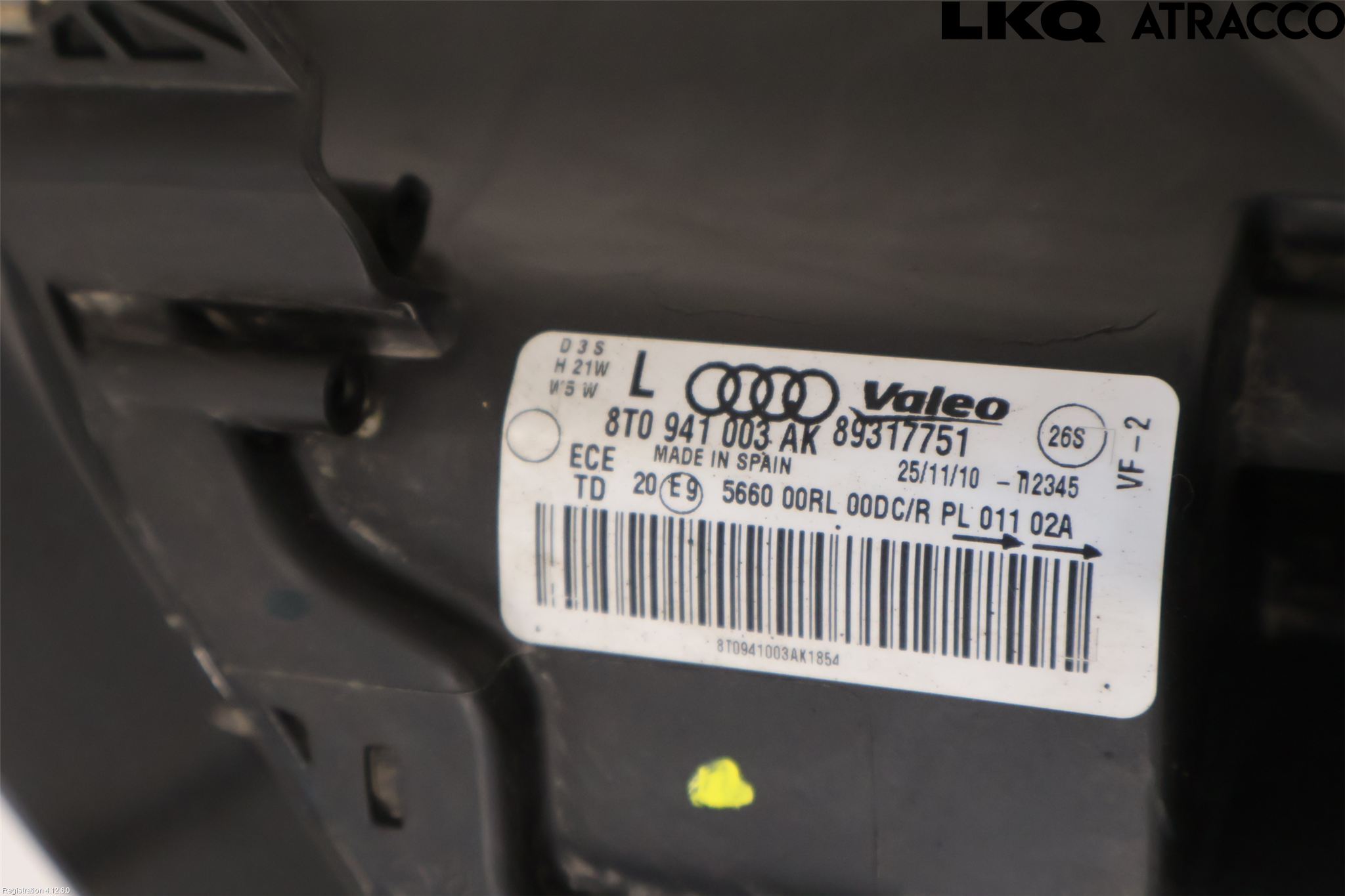 Audi A5 07-16 Strålkastare Vänster