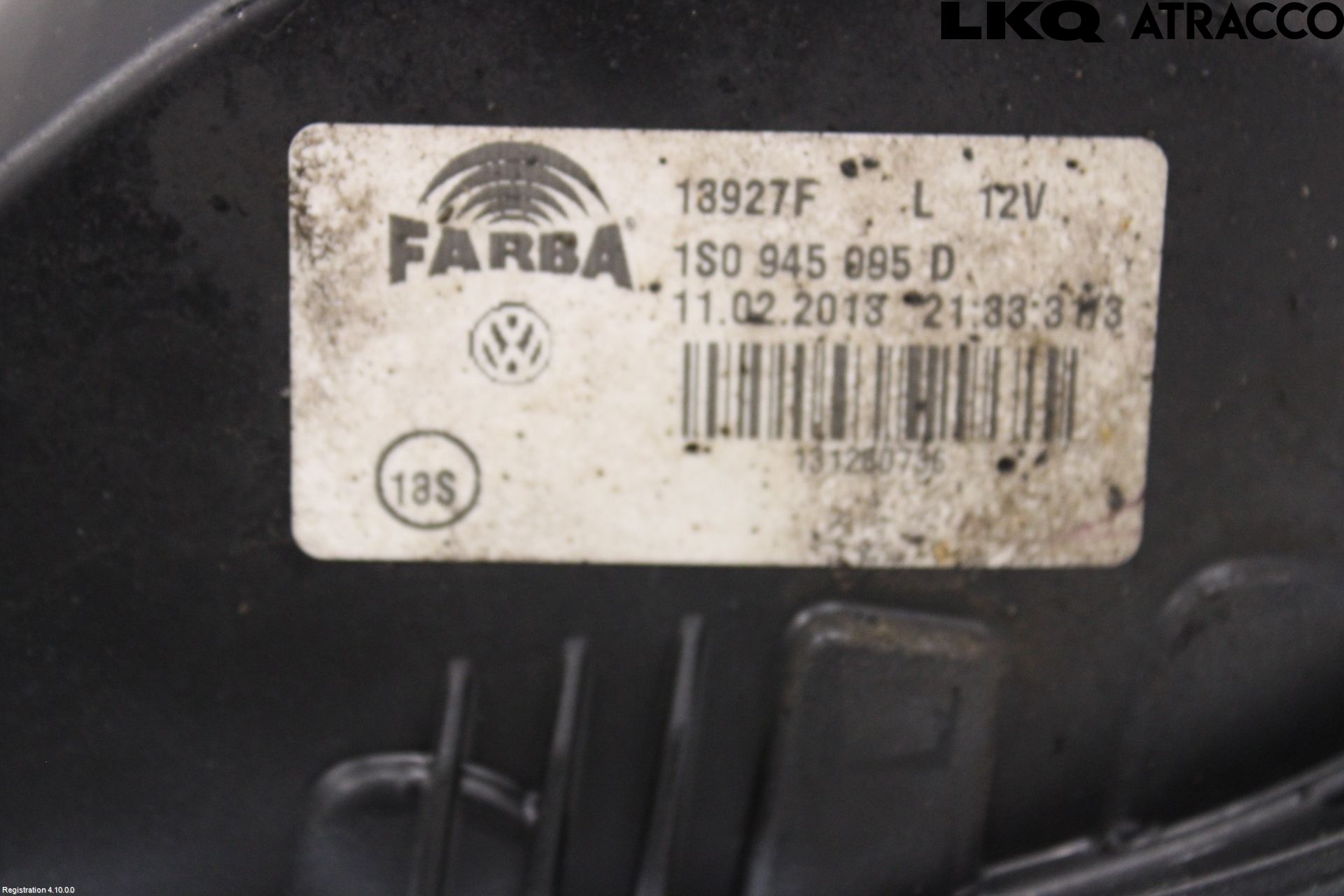 Volkswagen VW UP! / E-UP! Bakljus Vänster