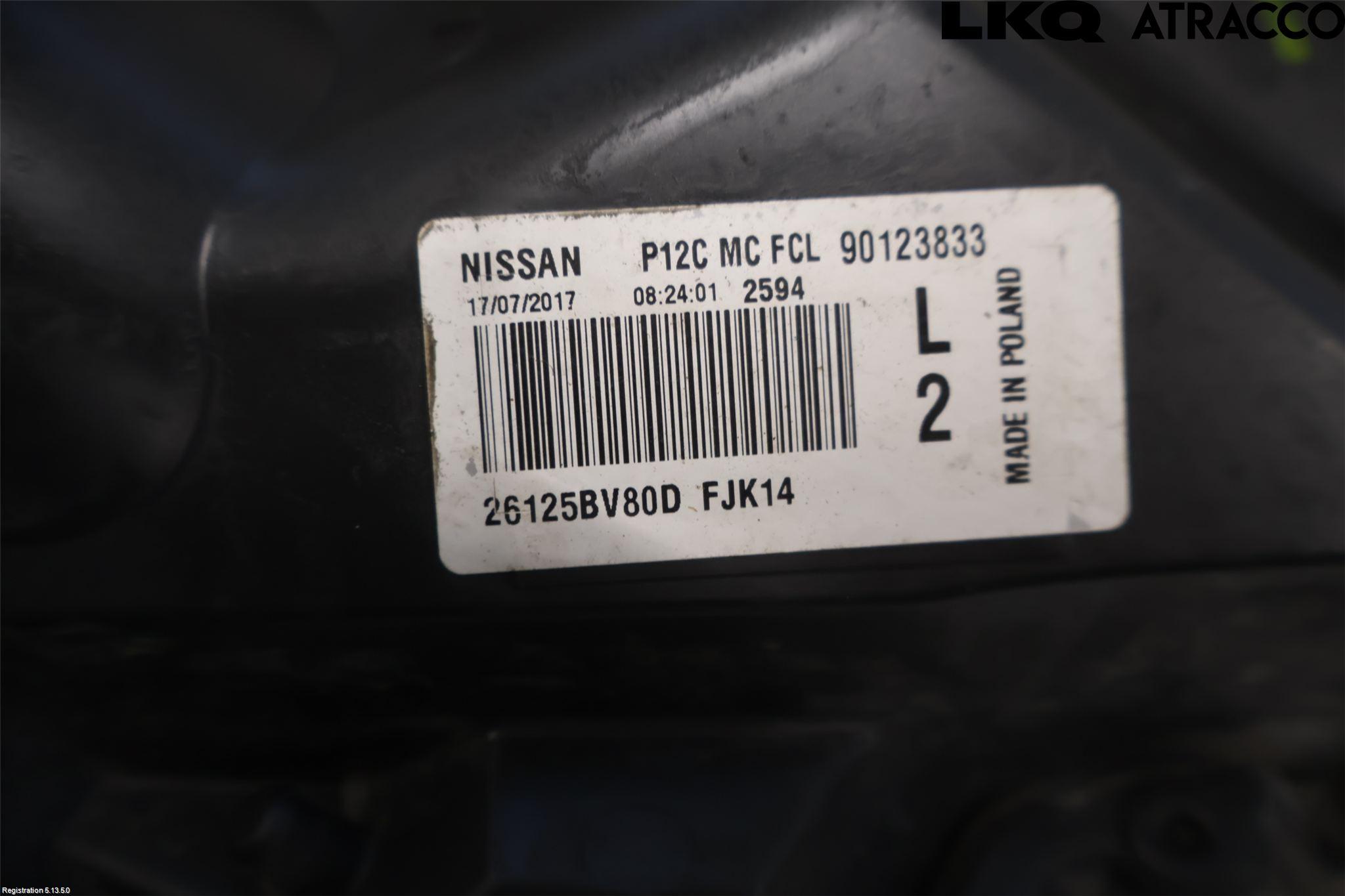 Nissan JUKE 14-19 Positionsljus Fram Vä