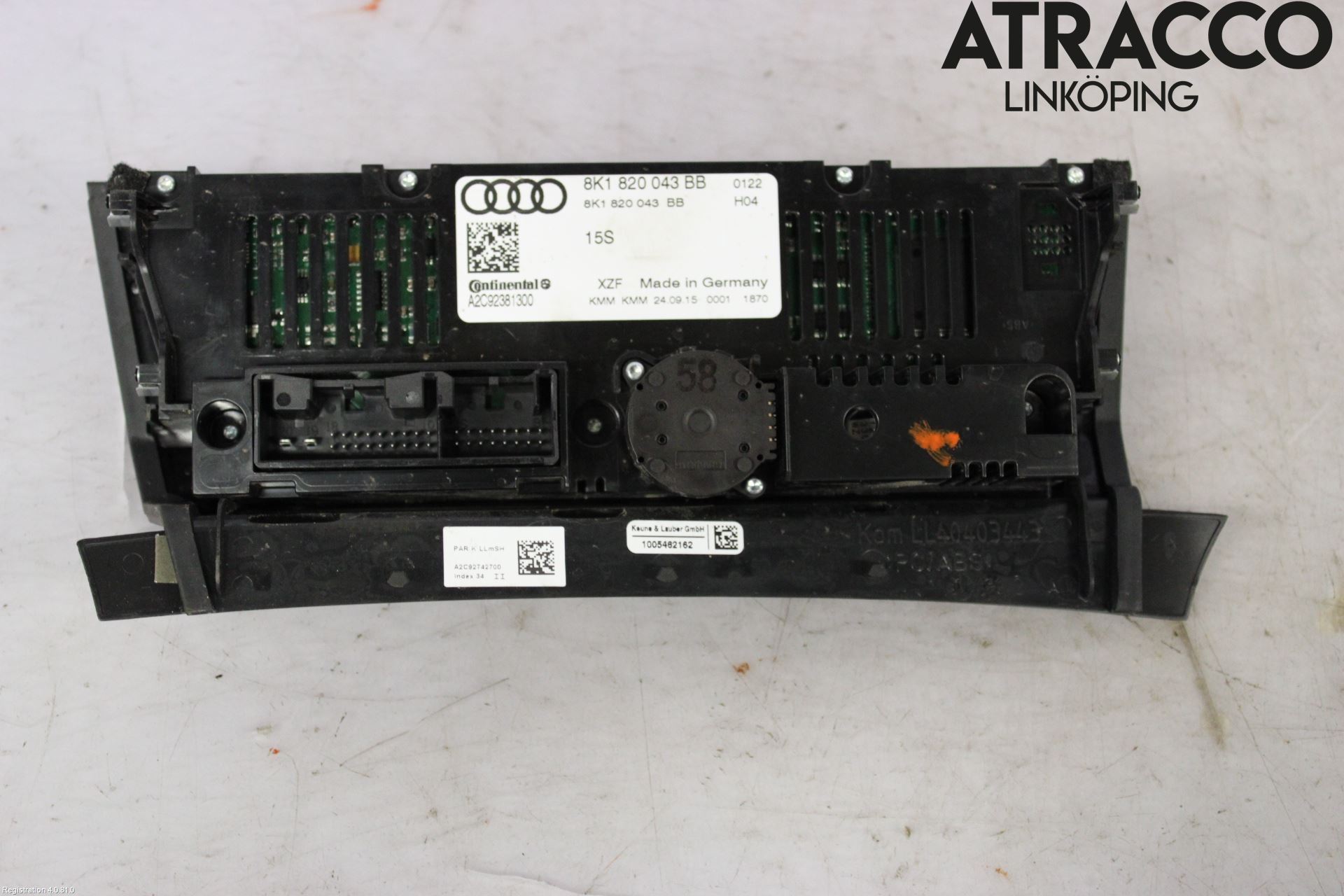 Audi Q5 09-16 Ac Styrenhet Ac Manöveren