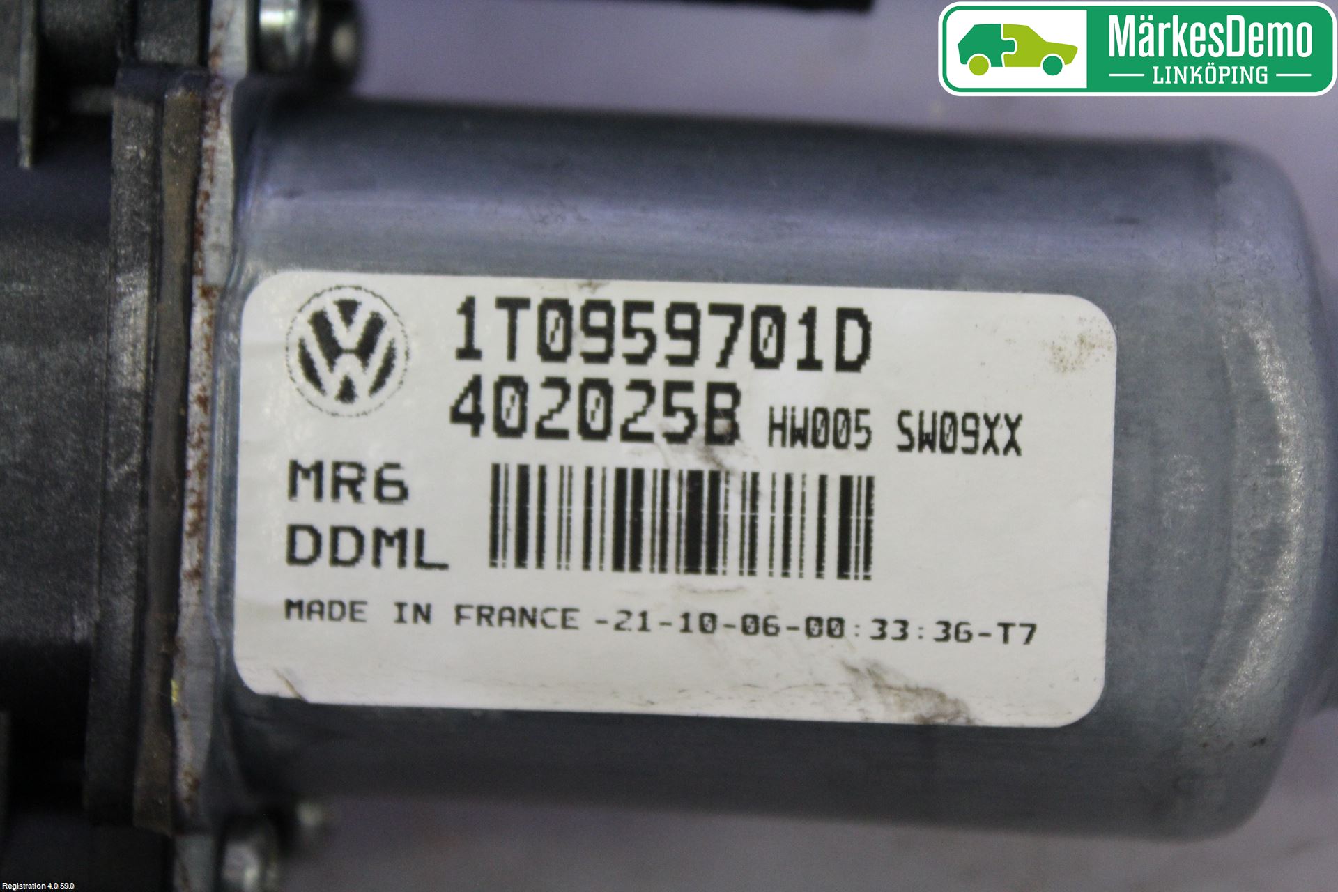 Volkswagen VW TOURAN 03-10 Fönsterhissmotor