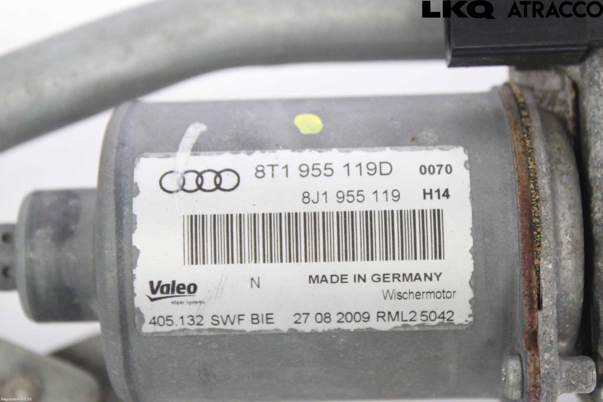 Audi A5 07-16 Torkarmekanism Vindruta