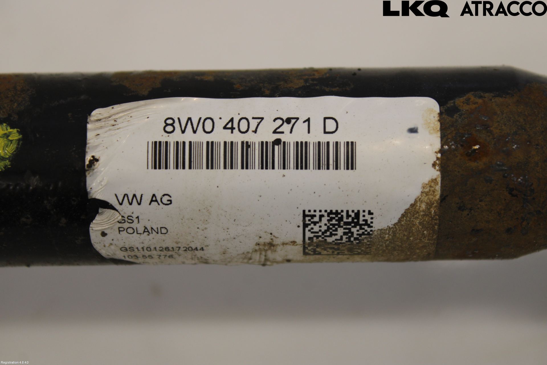 Audi A4/S4 B9 16-19 Drivaxel Fram Höger