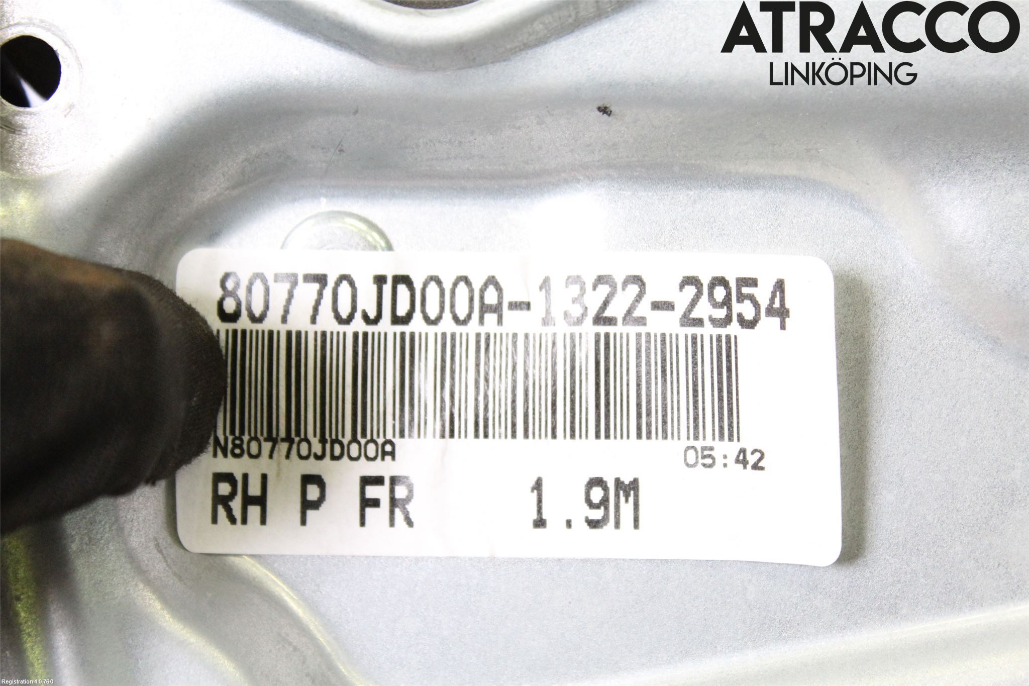 Nissan QASHQAI 10-14 Fönsterhiss El Kompl