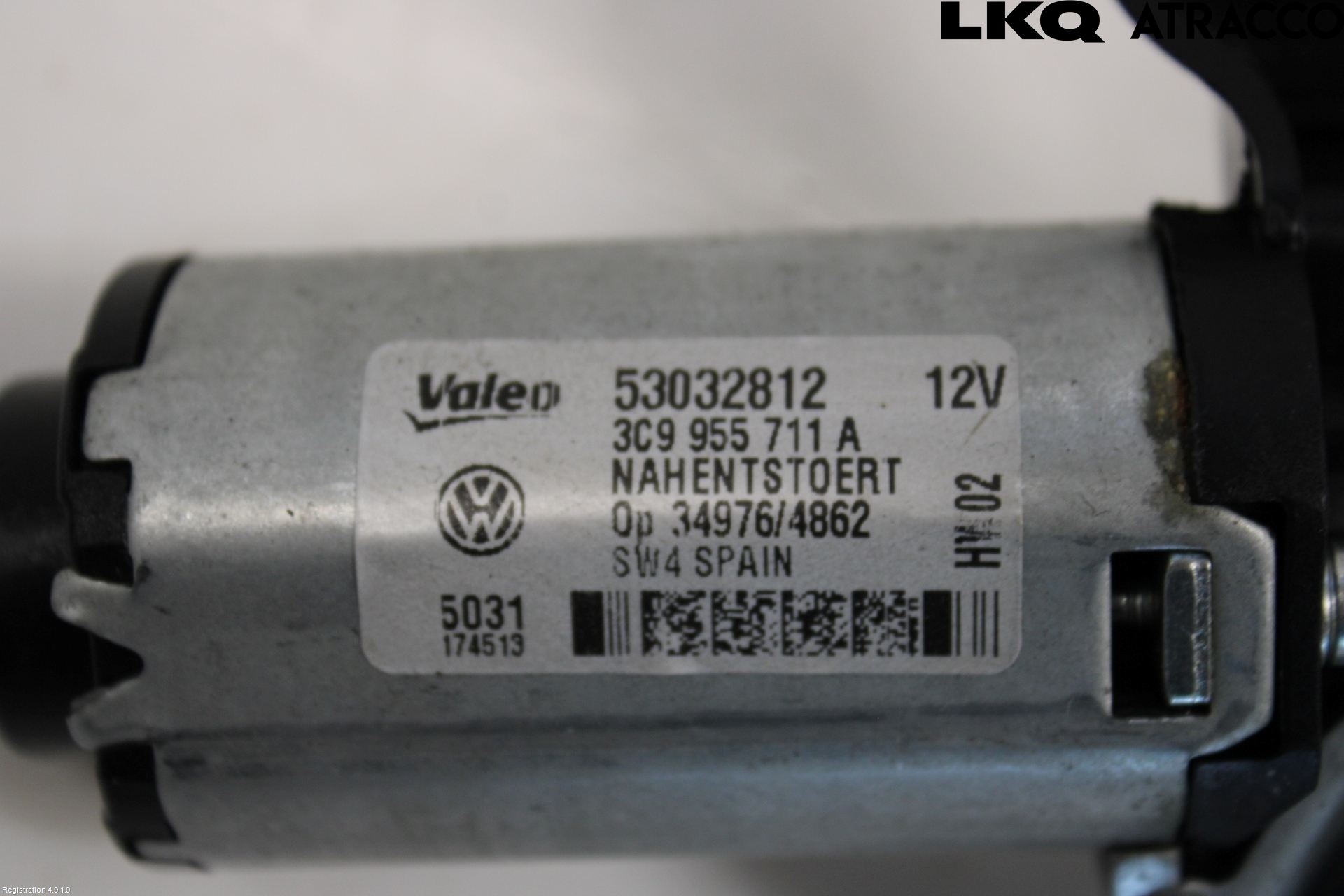 Volkswagen VW PASSAT 11-14 Torkarmotor Baklucka