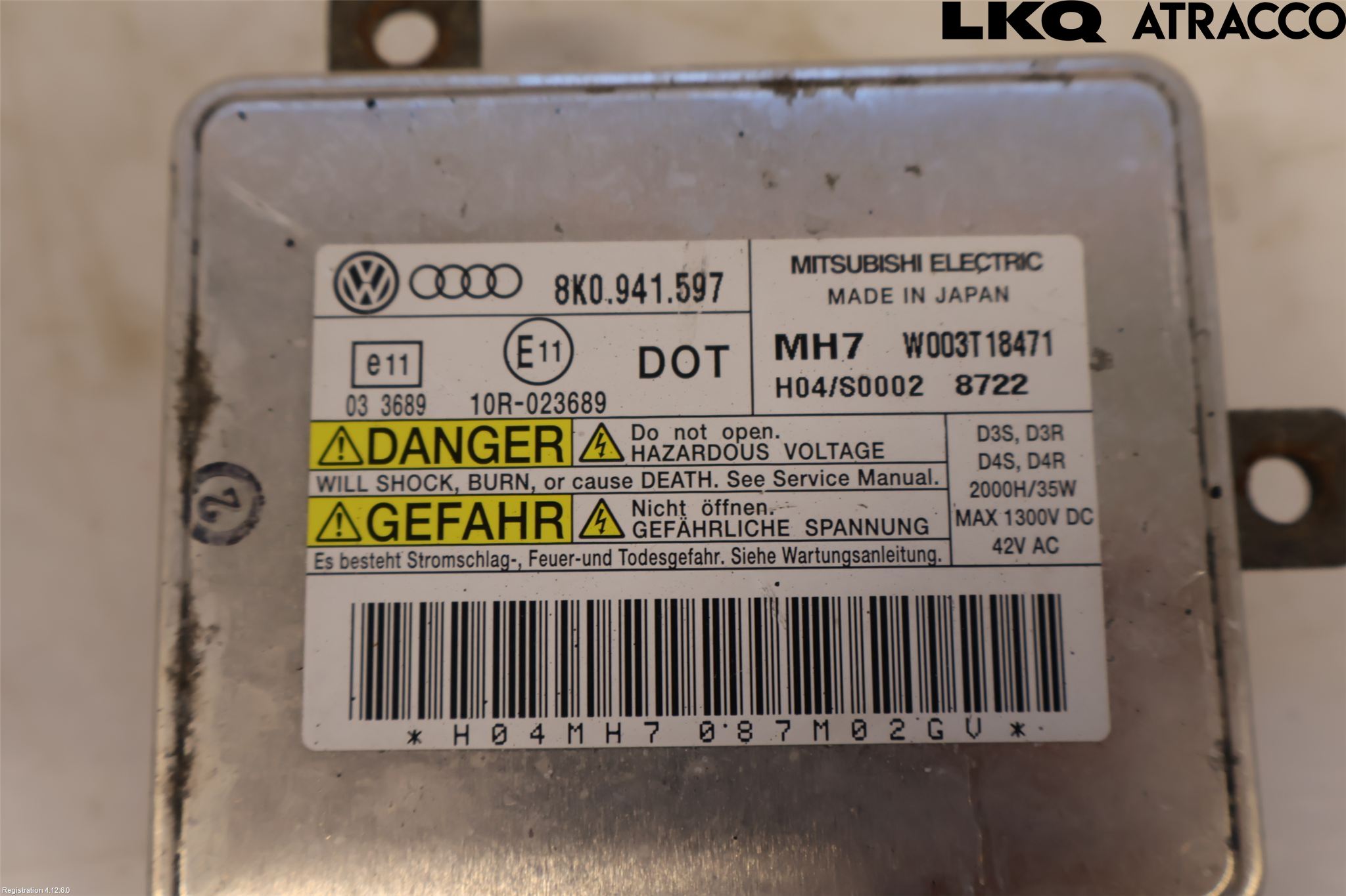 Audi A4/S4 08-11 Styrenhet Strålkastare