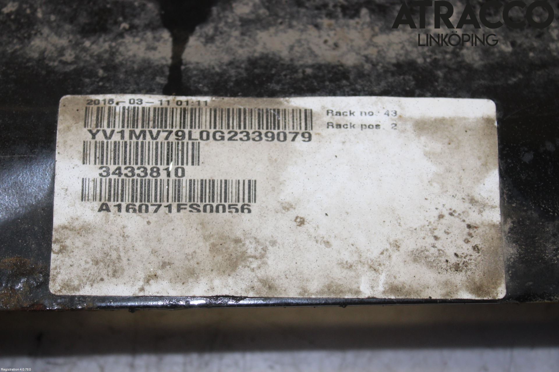 Volvo V40 12-19 Framvagnsbalk