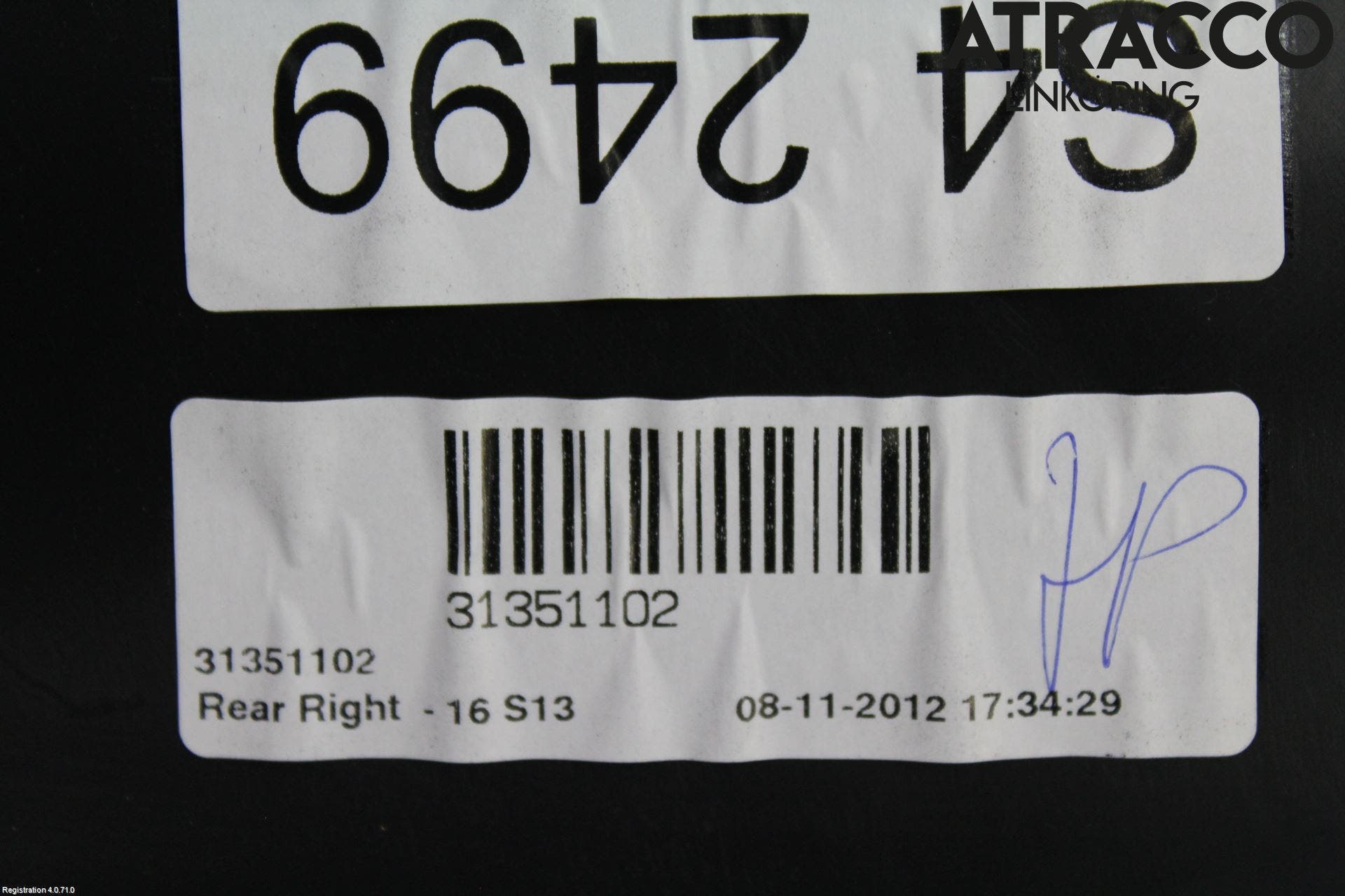 Volvo V40 12-19 Dörrklädsel Hö