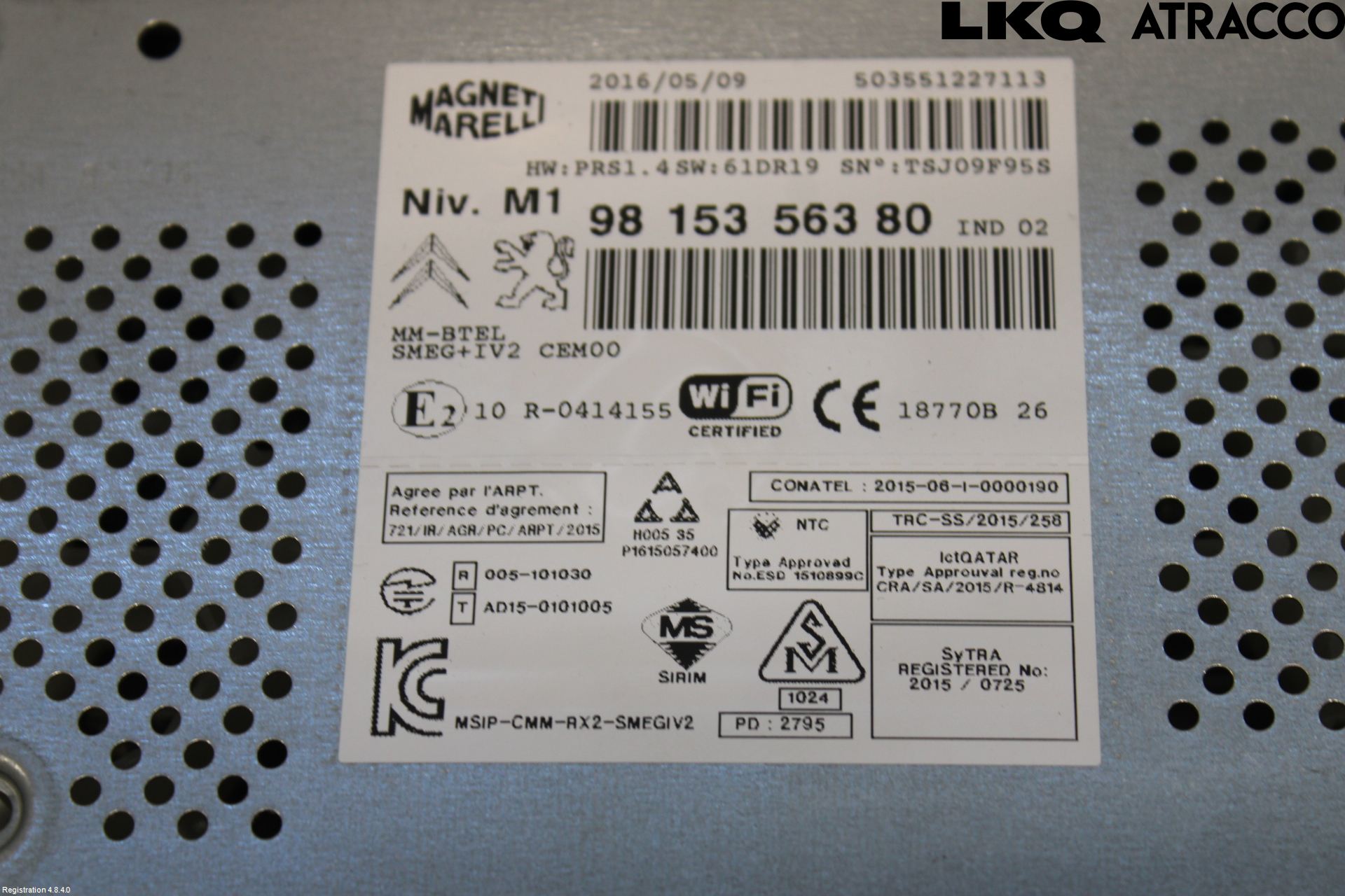 Peugeot 2008 13-20 Cd Radio - Multimediapanel
