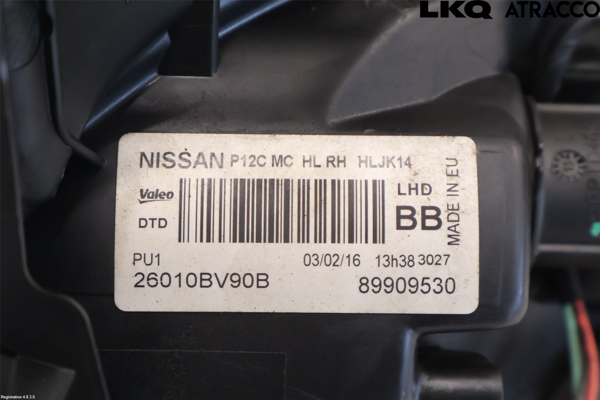 Nissan JUKE 14-19 Strålkastare Höger