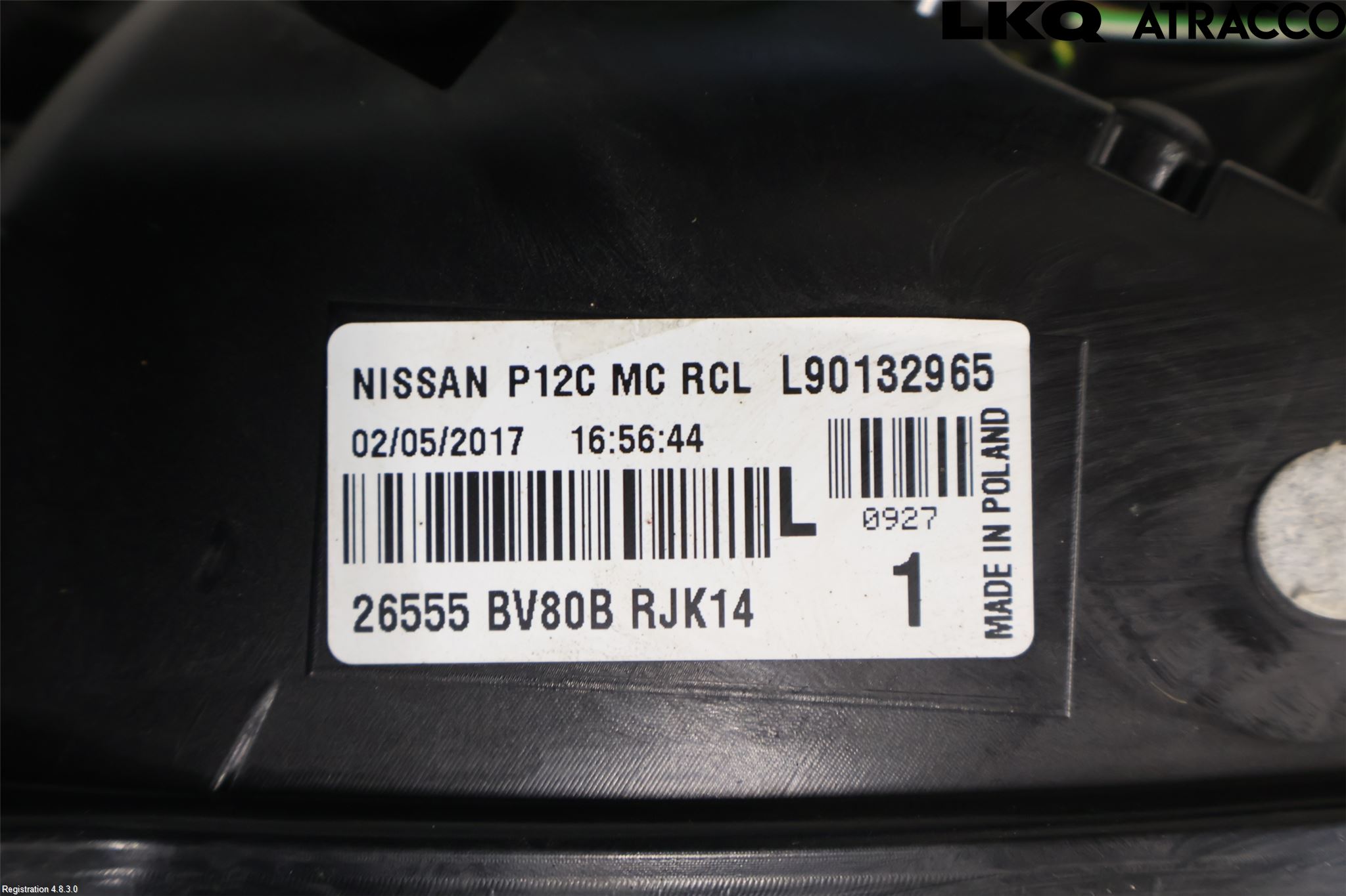 Nissan JUKE 14-19 Bakljus Vänster