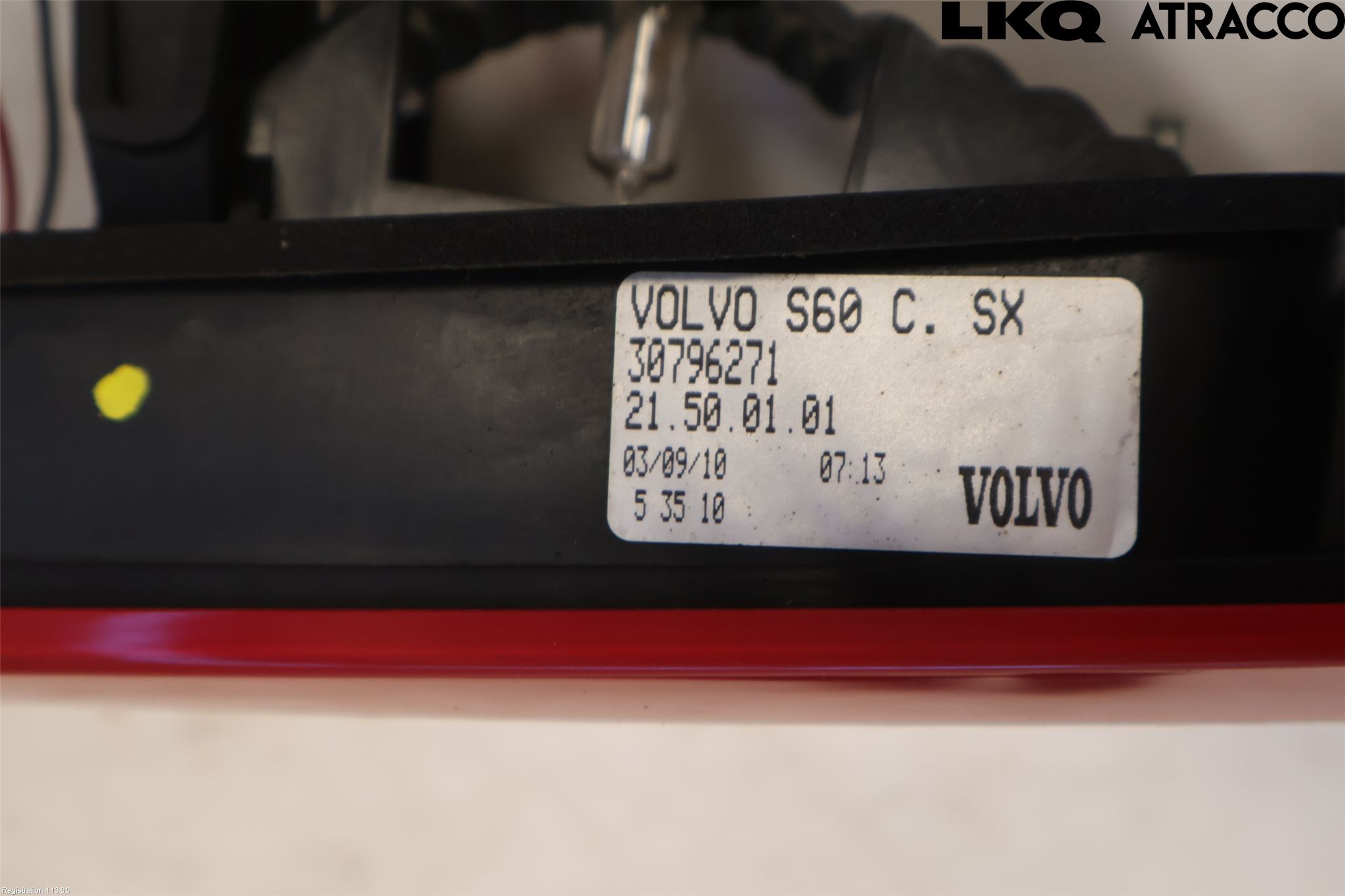 Volvo S60 11-13 Bakljus Lucka Vä